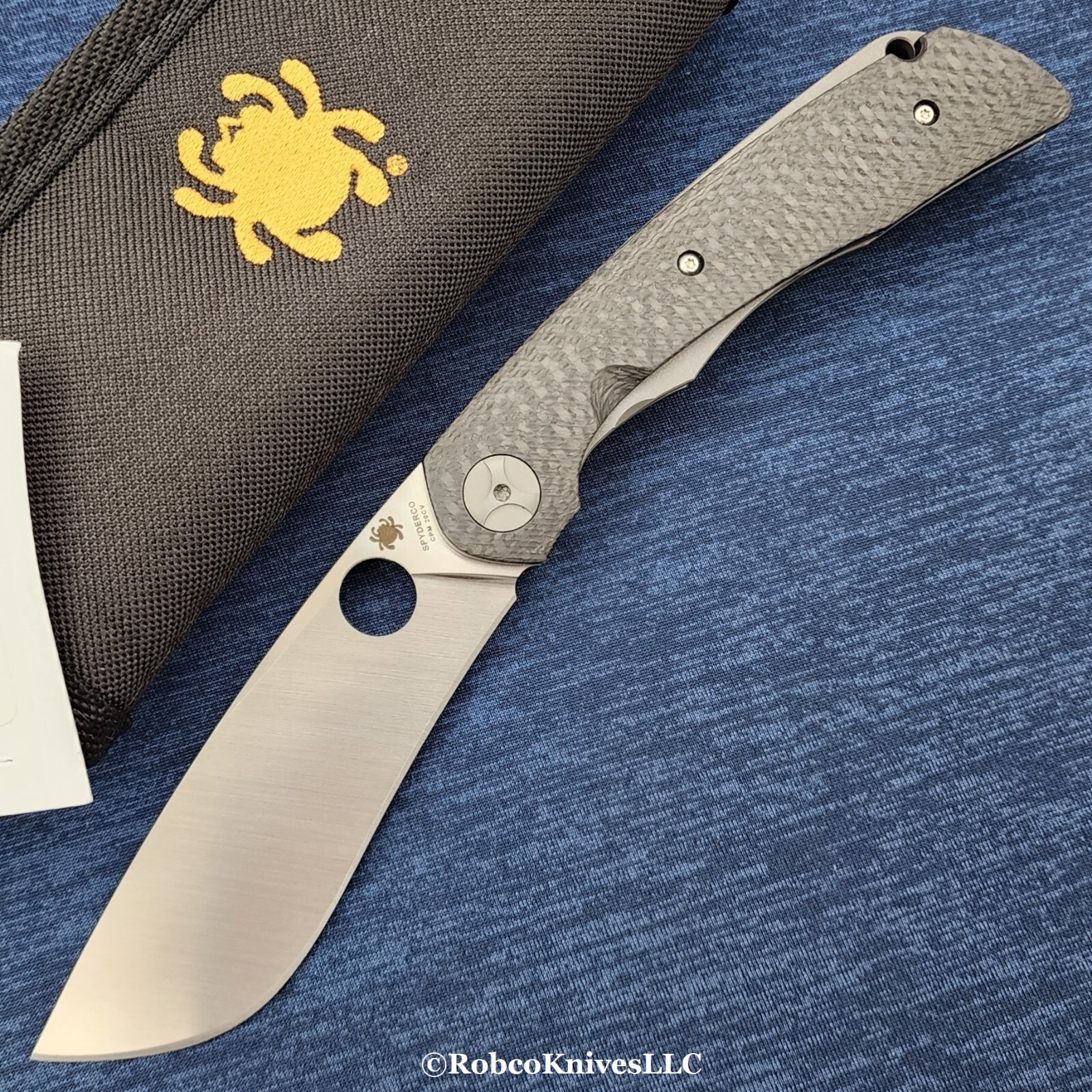 Spyderco Subvert Sprint Run CPM-20CV Satin Blade Carbon Fiber Handles C239CFP