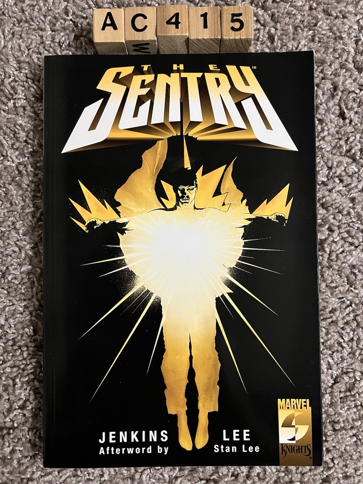 Marvel The Sentry Trade Paperback Graphic Novel Paul Jenkins Torn Back Cover Marvel The Sentry Trade Paperback Graphic Novel Paul Jenkins Torn Back Cover