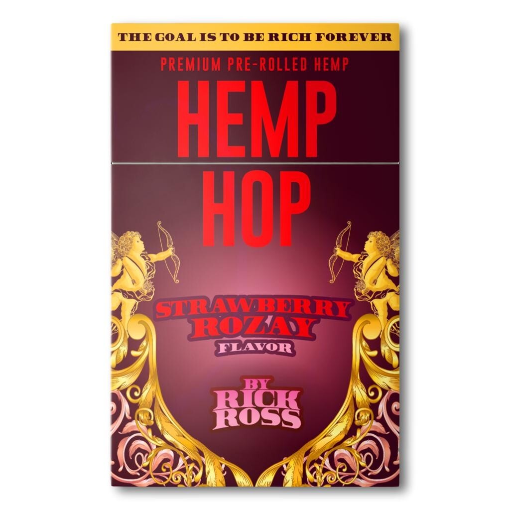 The Real Stuff Strawberry Rozay Hemp Hop Prerolls by Rick Ross