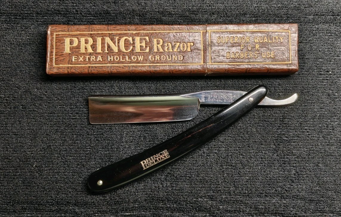 NOS Prince Deluxe Vintage Western-Style Japanese Straight Razor *FREE HONING* NOS Prince Deluxe Vintage Western-Style Japanese Straight Razor *FREE HONING*