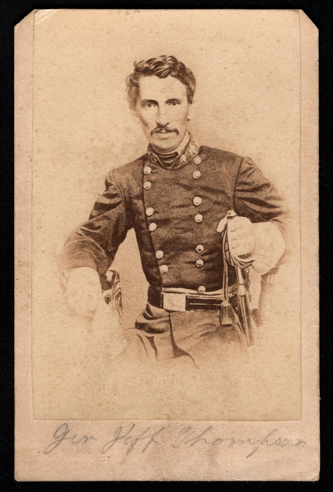 Civil War CDV Confederate General M. Jeff Thompson Swamp Fox Anthony 1860s