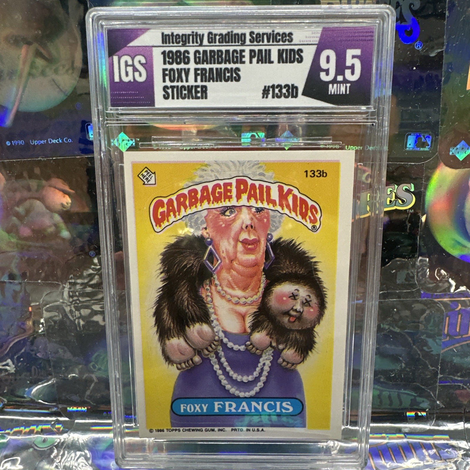 1986 GARBAGE PAIL KIDS # 133b FOXY FRANCIS IGS 9.5 1986 GARBAGE PAIL KIDS # 133b FOXY FRANCIS IGS 9.5