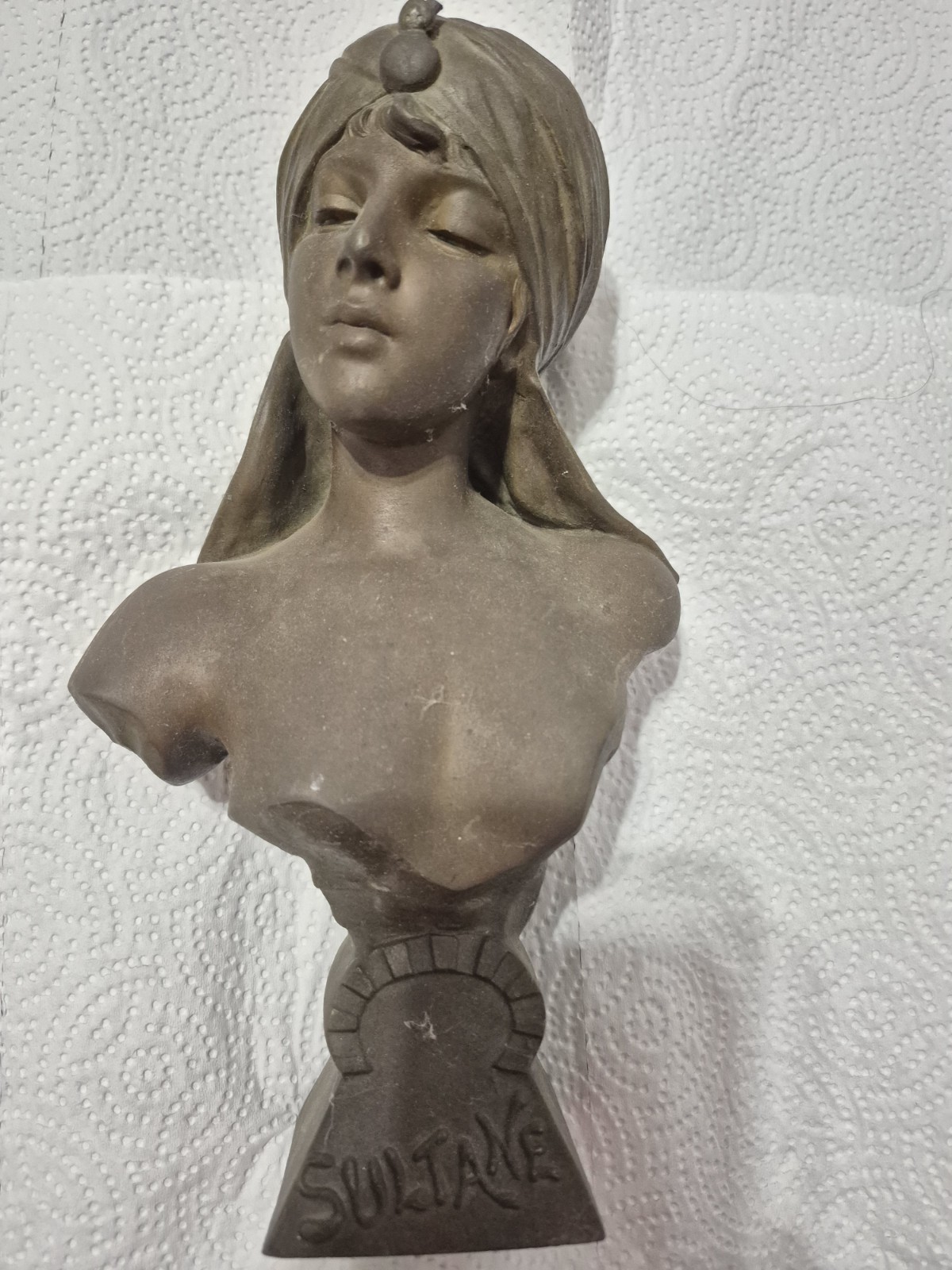 VINTAGE SULTANE BRASS,BRONZE STATUE