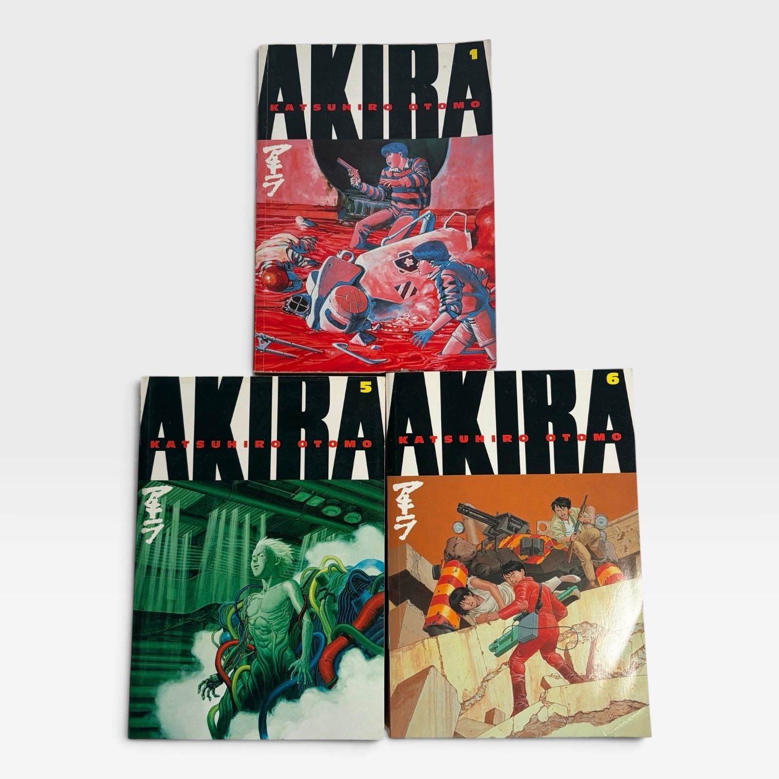 AKIRA Dark Horse Manga Vol 1 5 6 Katsuhiro Otomo OOP English Paperback Lot AKIRA Dark Horse Manga Vol 1 5 6 Katsuhiro Otomo OOP English Paperback Lot