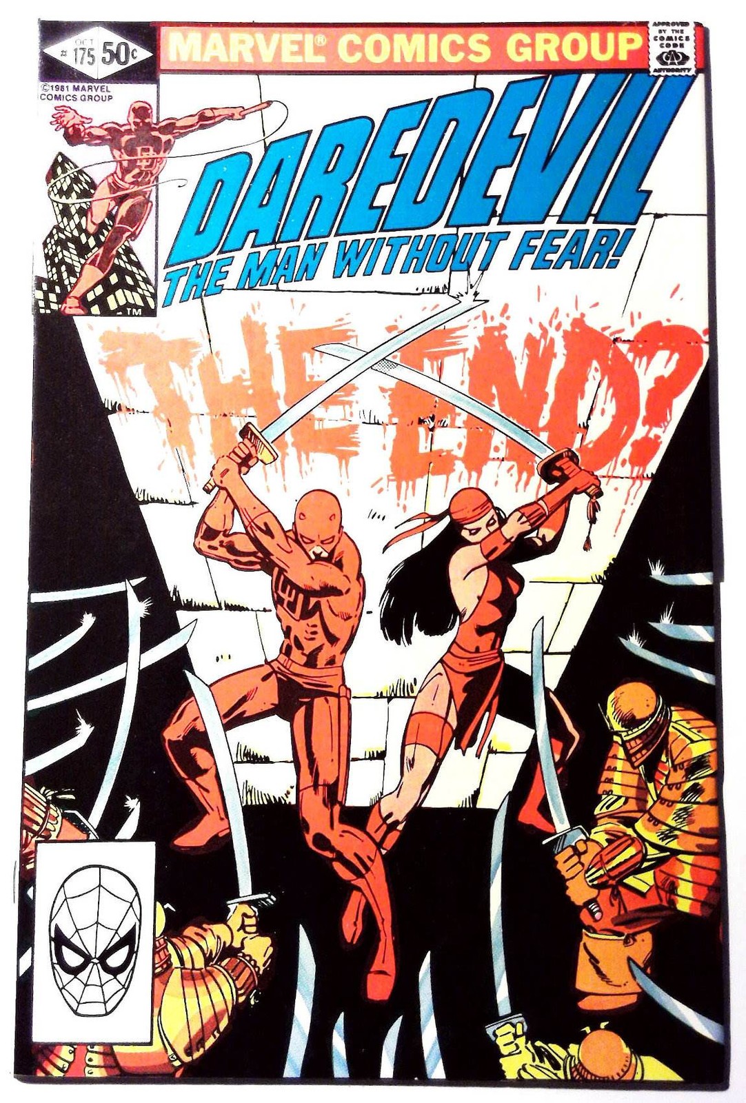 Daredevil #175 (1981) Marvel Comics Elektra 1st Print Comic Book Daredevil #175 (1981) Marvel Comics Elektra 1st Print Comic Book