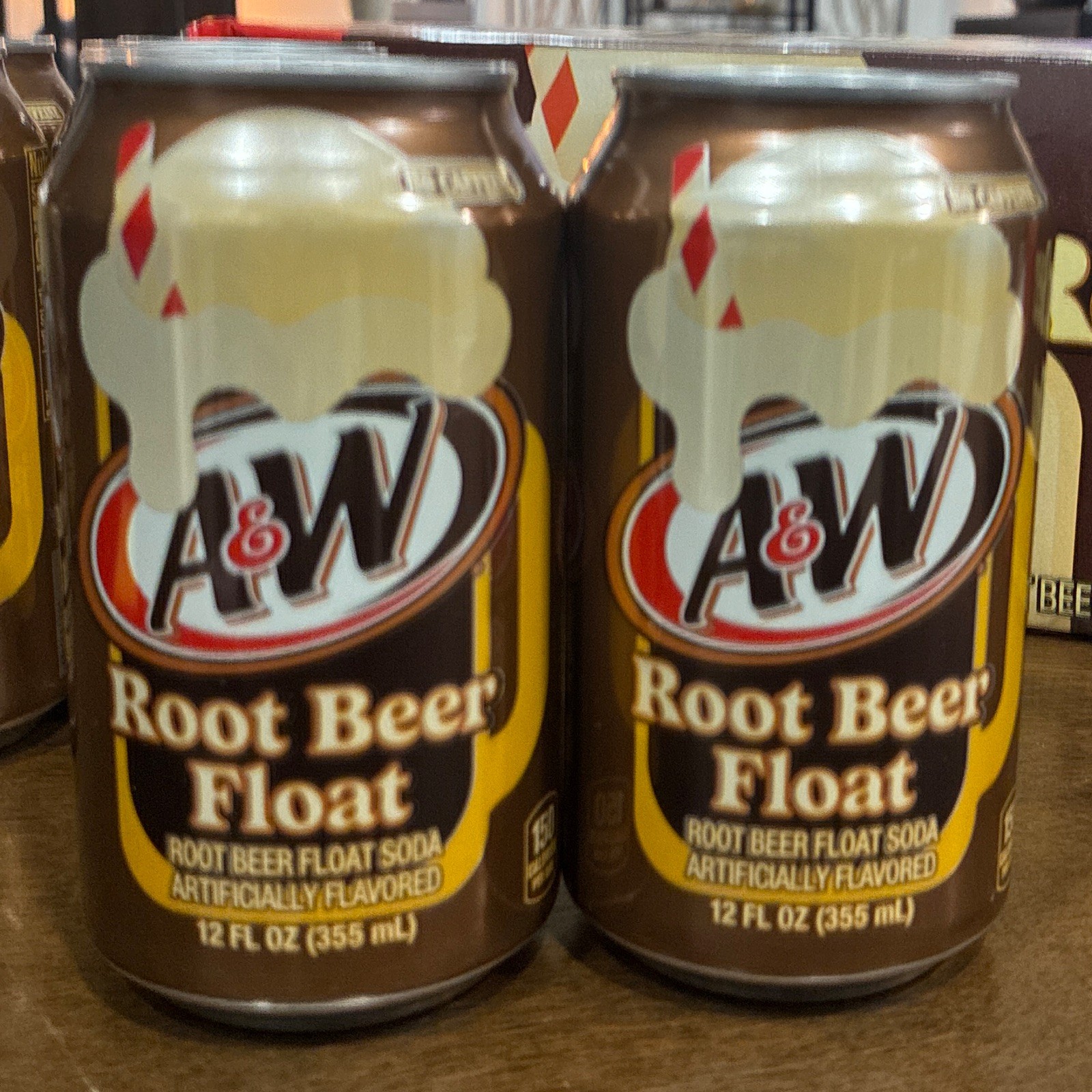 A&W Root Beer Float Soda Can 2 Pack 12 fl oz (355 mL) Unopened Full A&W Root Beer Float Soda Can 2 Pack 12 fl oz (355 mL) Unopened Full