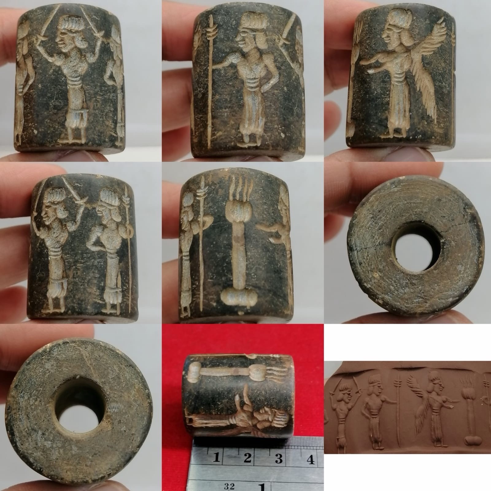 Wonderful Old Intaglio Roman Stone Rare Engraved Bead Wonderful Old Intaglio Roman Stone Rare Engraved Bead