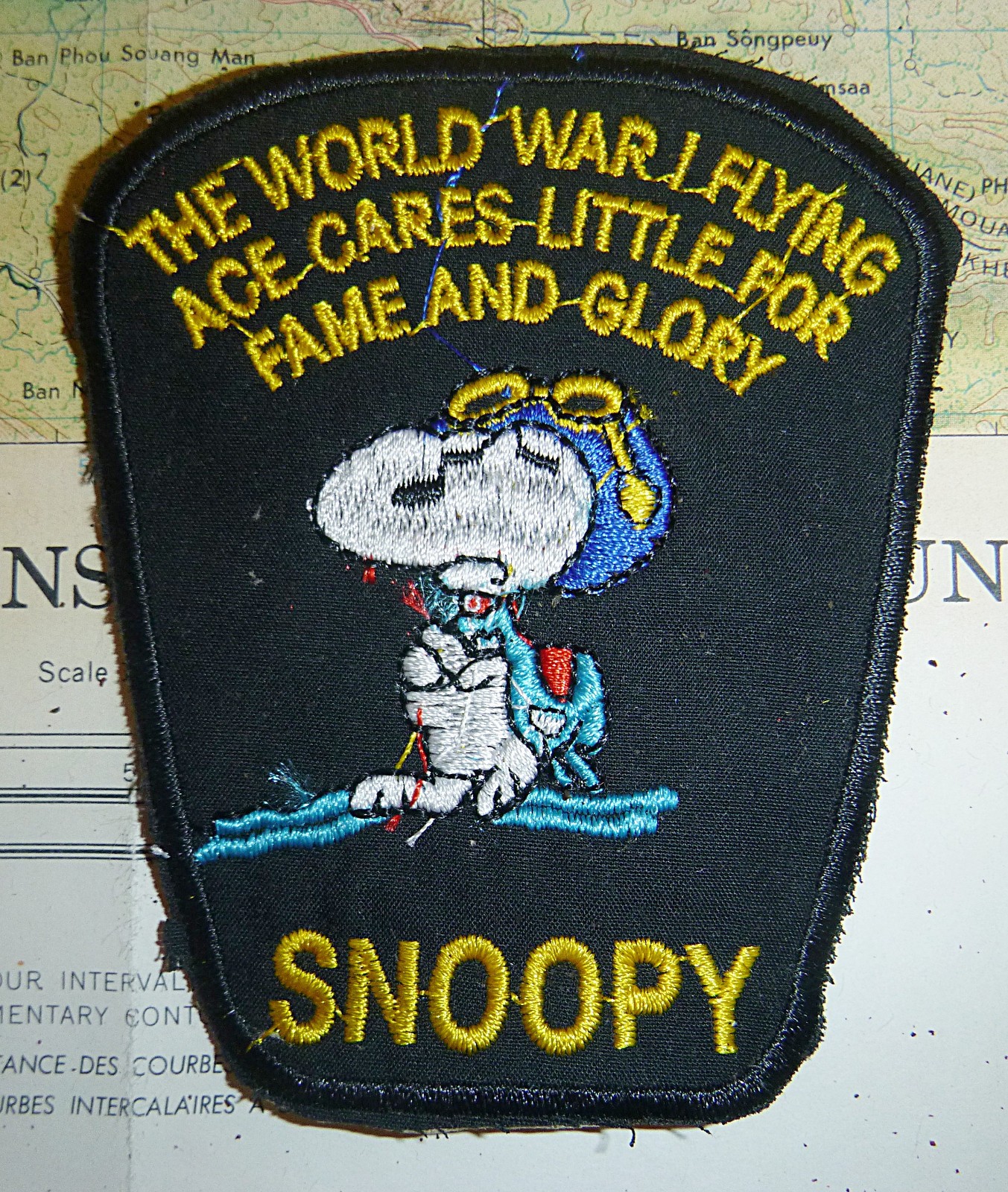 Snoopy Patch - The World War 1 Flying Ace - Cares Little for Fame and Glory Snoopy Patch - The World War 1 Flying Ace - Cares Little for Fame and Glory