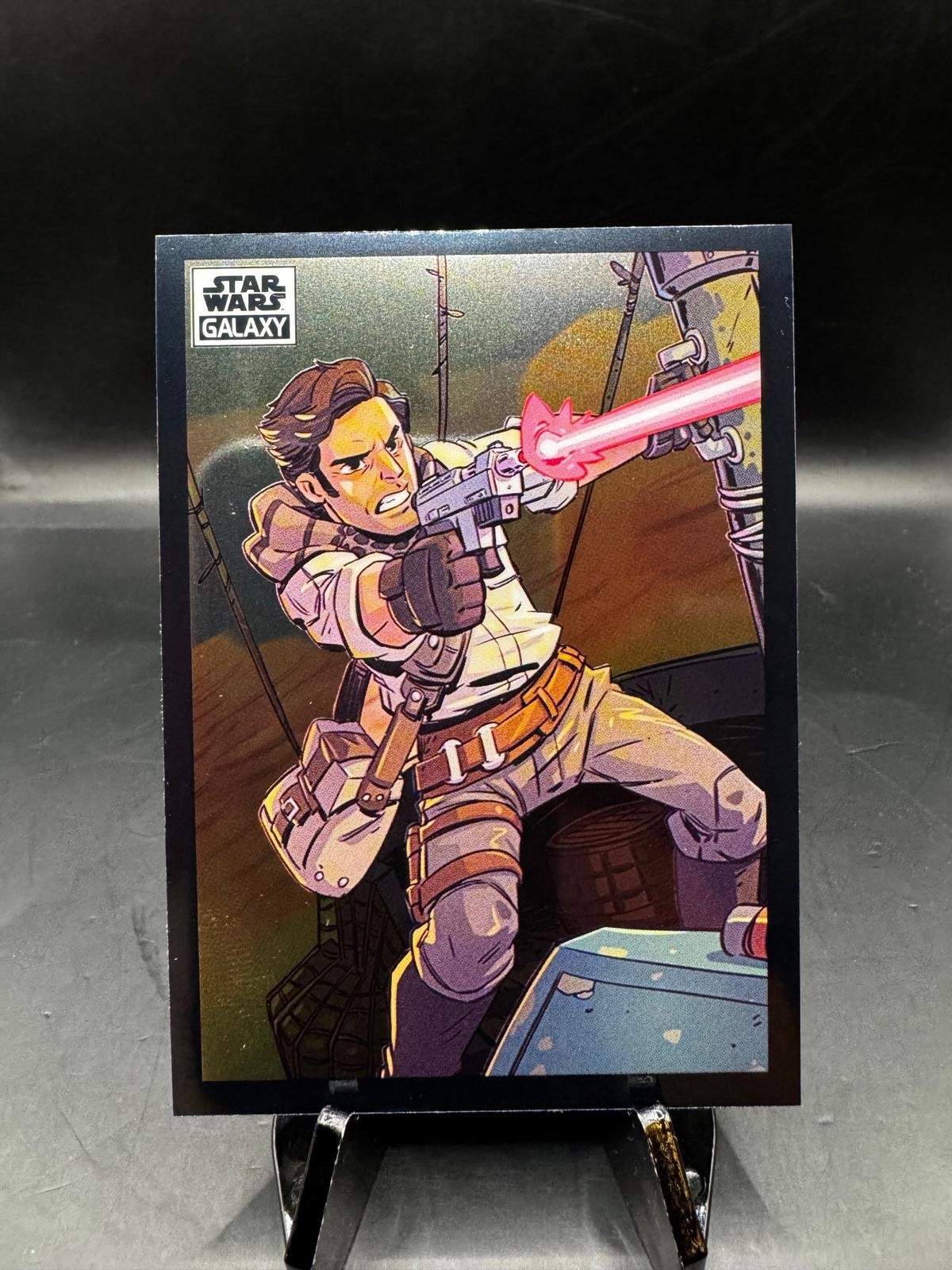 2022 Topps Chrome Star Wars Galaxy #81 Poe Dameron 2022 Topps Chrome Star Wars Galaxy #81 Poe Dameron