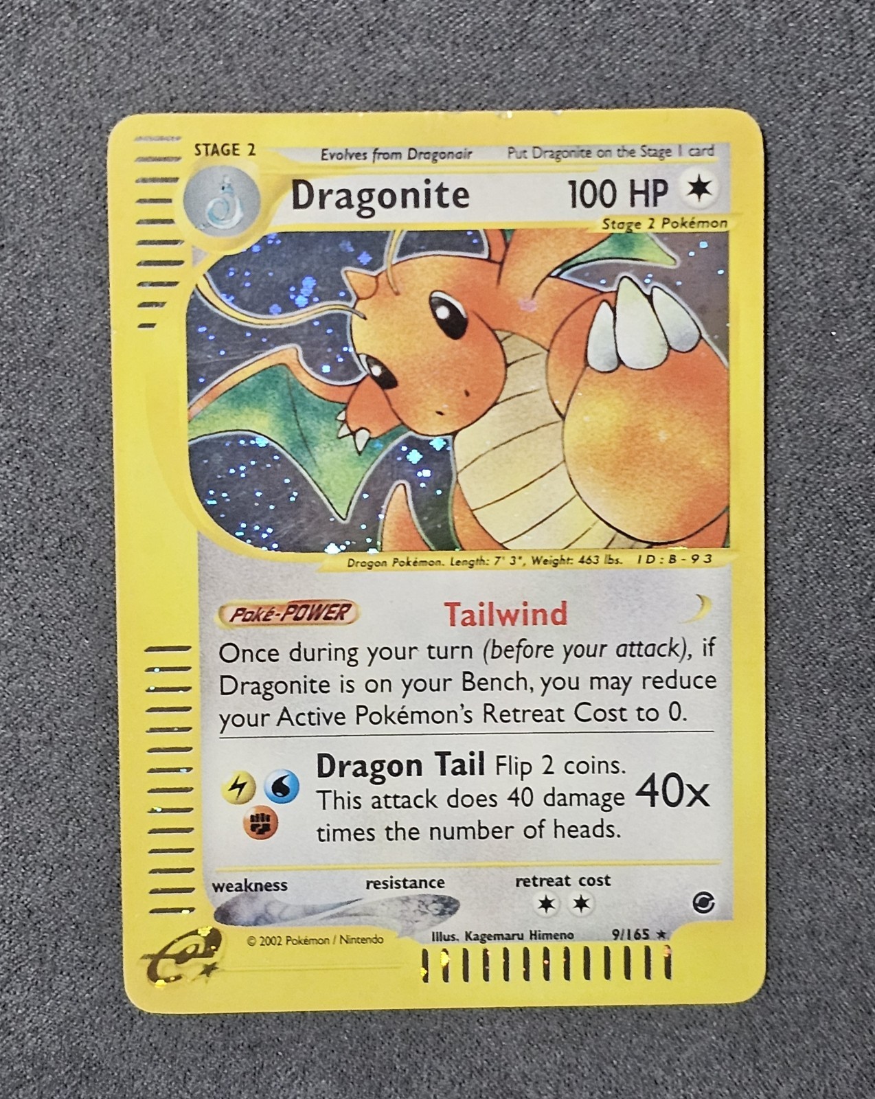Pokemon DRAGONITE EXPEDITION HOLO 9/165 - ENG ENG ENG ENGLISH