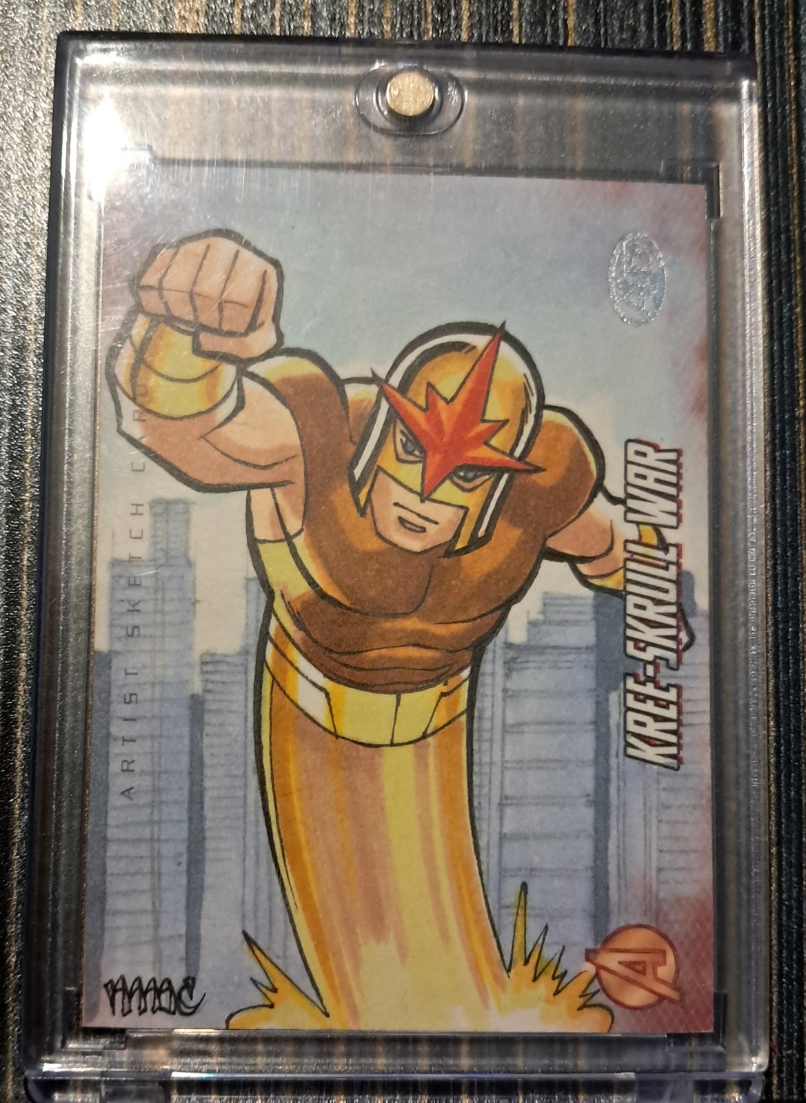 Nova 2011 Upper Deck Marvel Kree-Skrull War Original Sketch Card 1/1 AP Nova 2011 Upper Deck Marvel Kree-Skrull War Original Sketch Card 1/1 AP