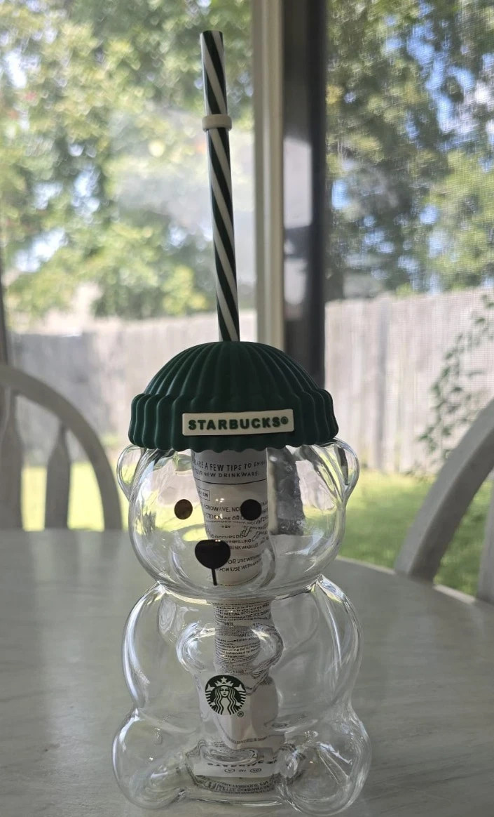 2025 Glass Starbucks Bearista Bear Cold Cup Holiday Limited Edition