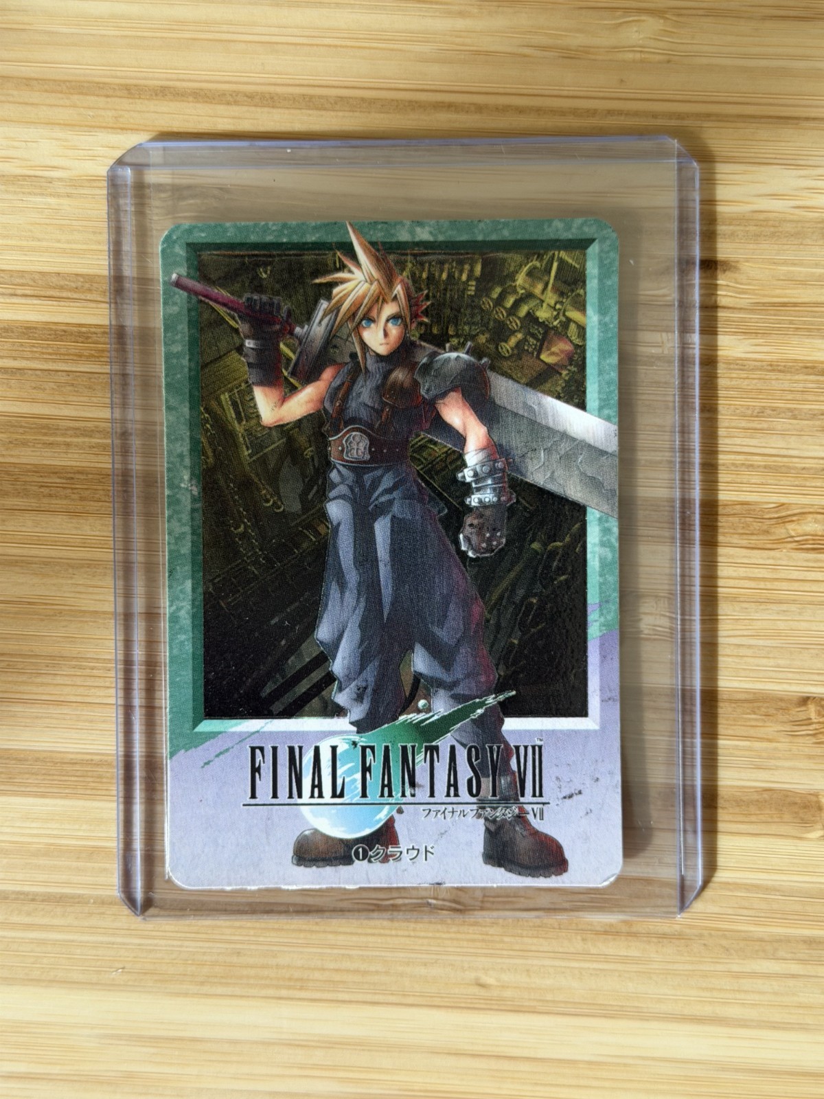 1996 Bandai Carddass Final Fantasy VII Cloud Strife #1 1996 Bandai Carddass Final Fantasy VII Cloud Strife #1