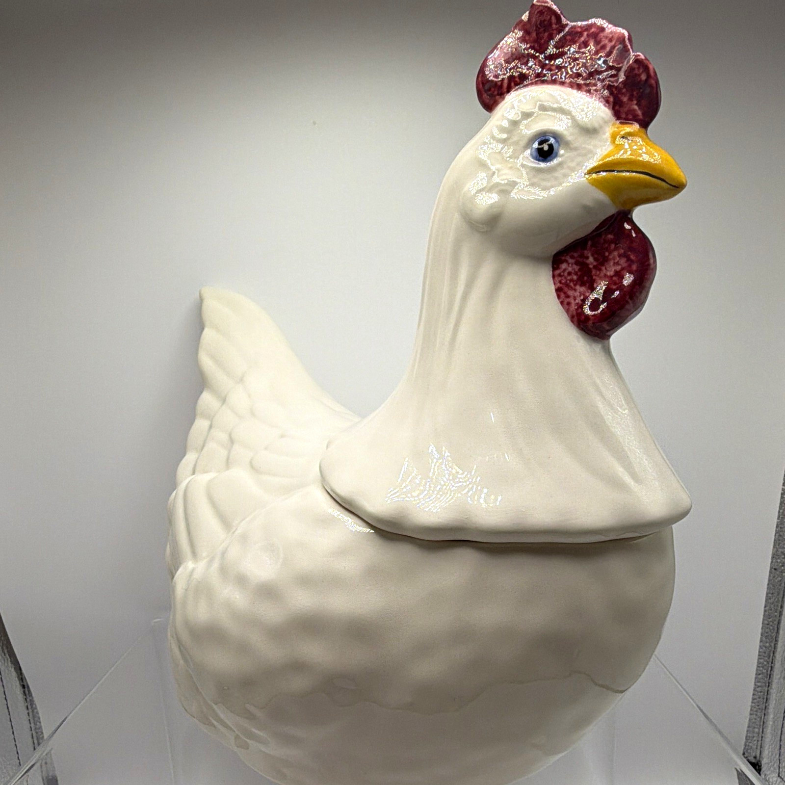 Vintage Metlox Chicken Cookie Jar Near Mint Old Country Farmhouse Decorative Vintage Metlox Chicken Cookie Jar Near Mint Old Country Farmhouse Decorative