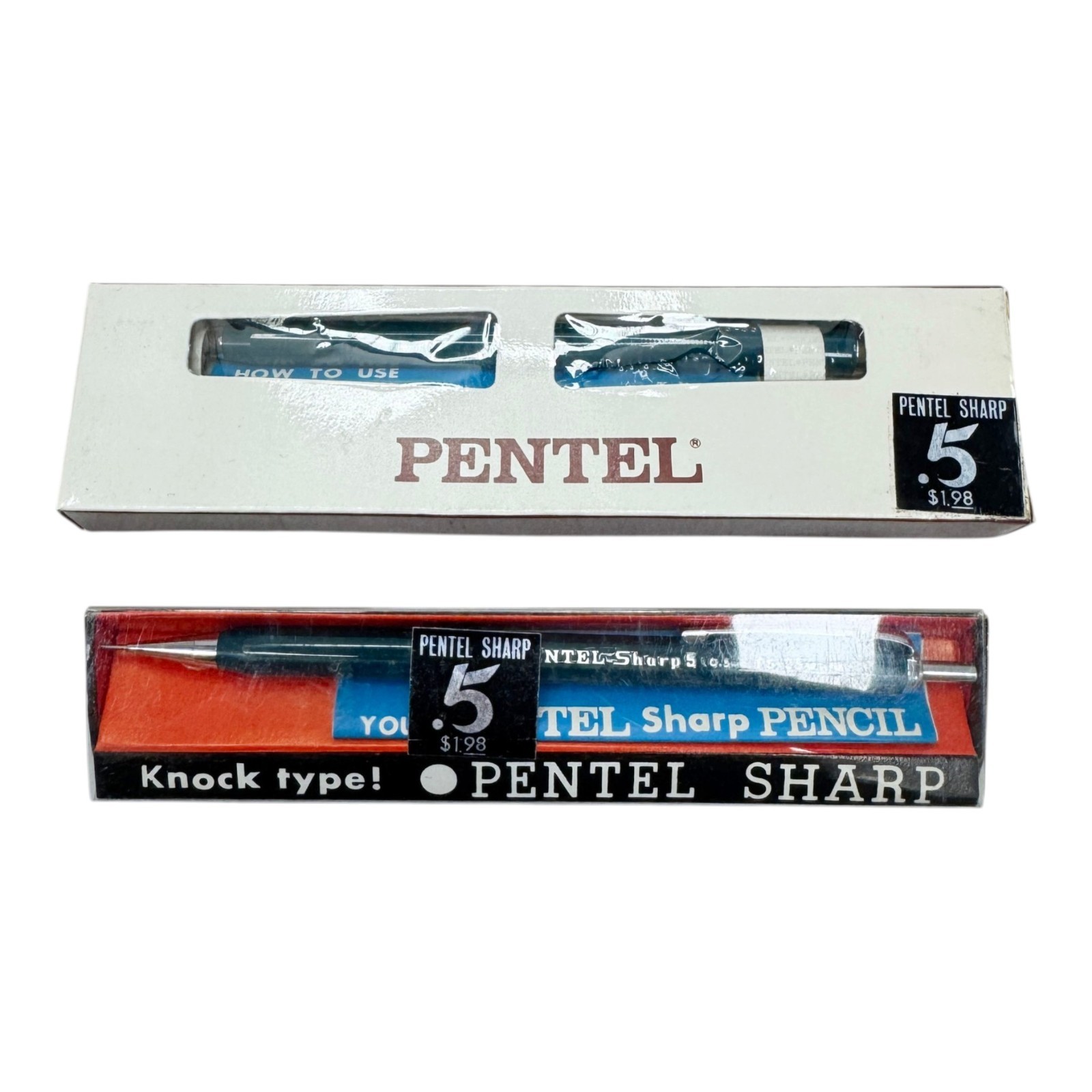 Lot of 2 Vintage Pentel PS-350 Sharp 5 Mechanical Pencils 0.5mm Japan With Boxes Lot of 2 Vintage Pentel PS-350 Sharp 5 Mechanical Pencils 0.5mm Japan With Boxes