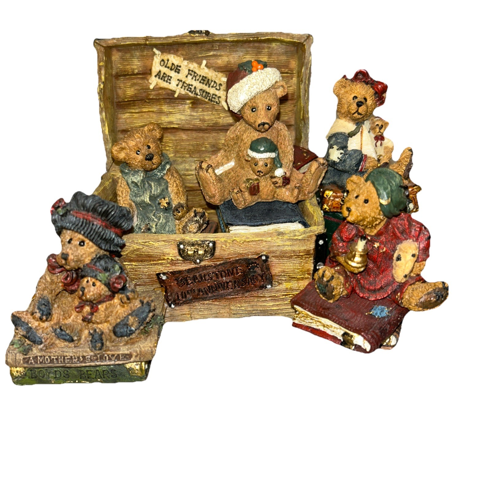 Boyd’s Bears Bailey’s Ol’ Trunk Bearstone 10th Anniversary Special Edition Resin Boyd’s Bears Bailey’s Ol’ Trunk Bearstone 10th Anniversary Special Edition Resin