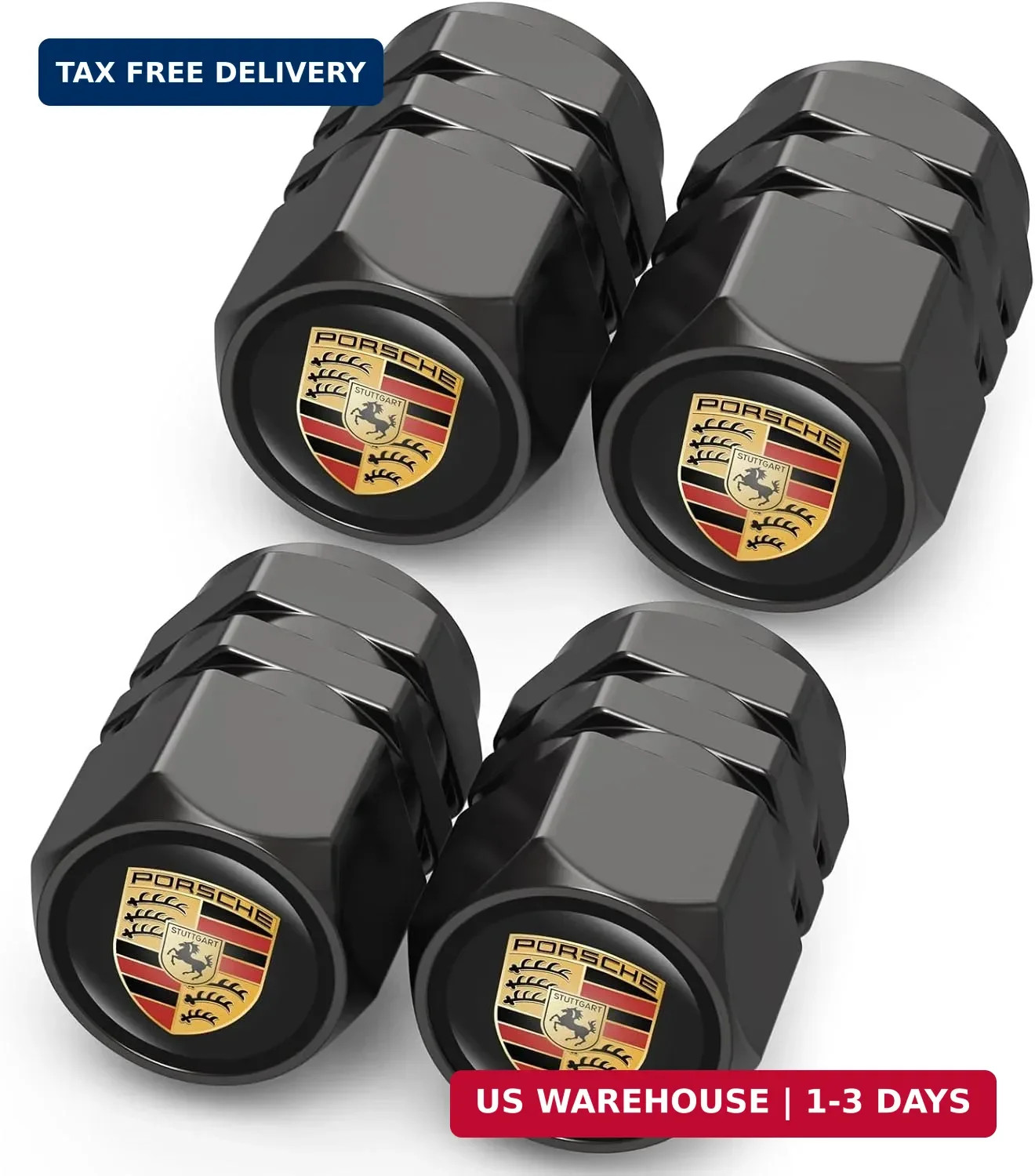 Car Tire Valve Stem Caps for Porsche Panamera Cayenne Macan Boxster Taycan Cayma Car Tire Valve Stem Caps for Porsche Panamera Cayenne Macan Boxster Taycan Cayma