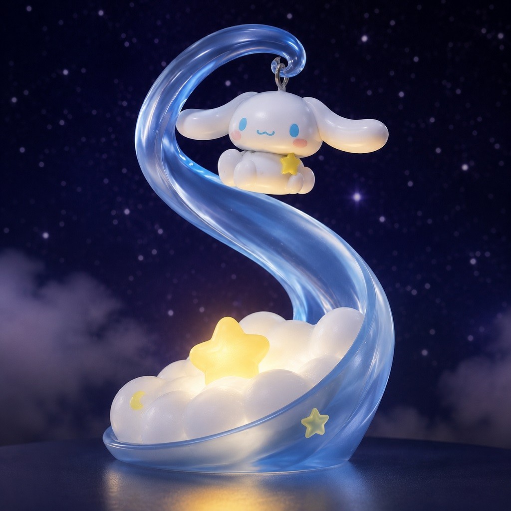 Langbowang Sanrio Characters Natural Spirit Light Up Figure - Cinnamoroll Langbowang Sanrio Characters Natural Spirit Light Up Figure - Cinnamoroll