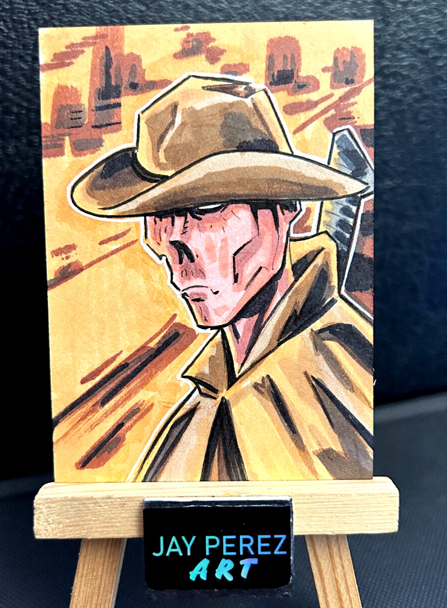 The Ghoul Fallout Sketch Card 1/1 Original on card signed Artist ACEO Amazon