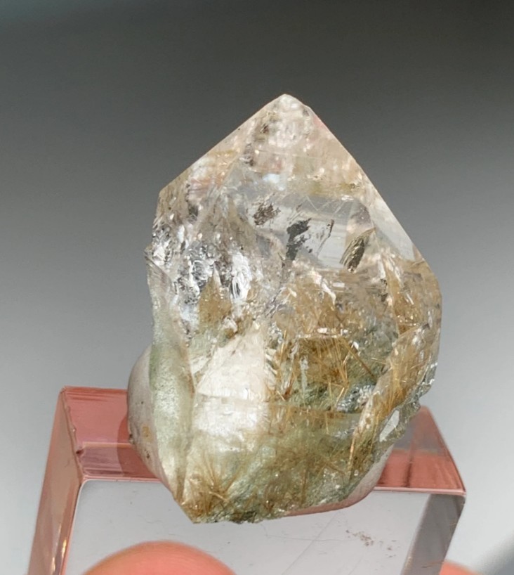 Very Gemmy Rutile Quartz – Kulu Valley, Indian Himalayas Very Gemmy Rutile Quartz – Kulu Valley, Indian Himalayas