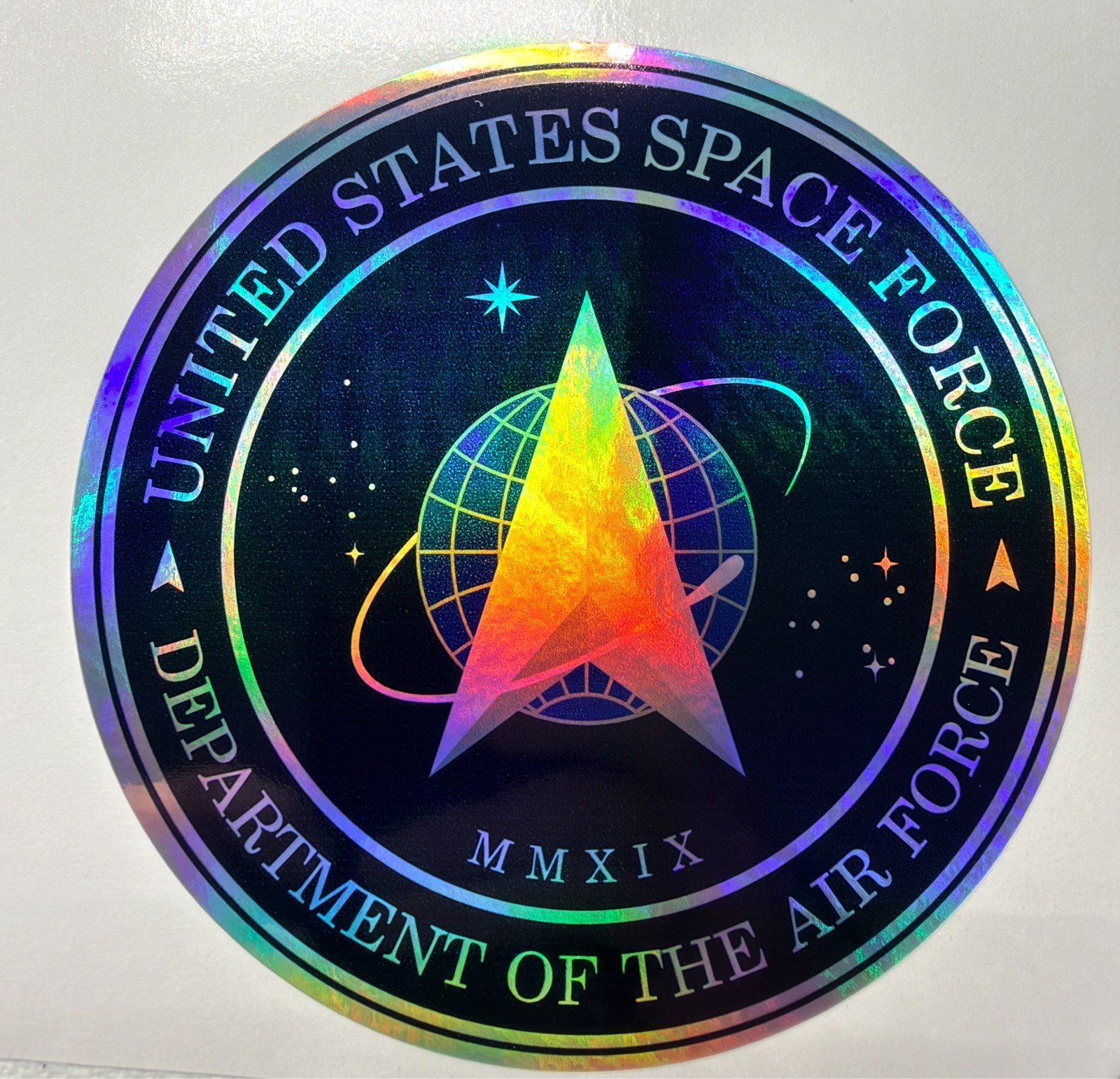 United States Space Force Holographic Vinyl Decal Pick Size