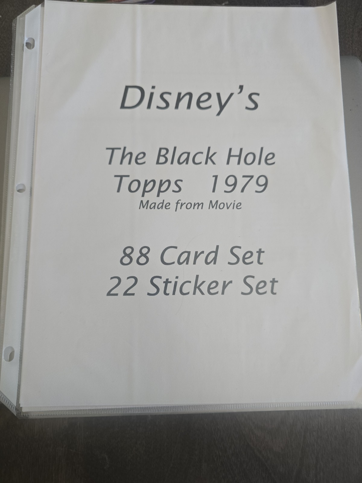 Topps 1979 The Black Hole Complete Card Set 88 Cards + 22 Stickers And 1 Wrapper Topps 1979 The Black Hole Complete Card Set 88 Cards + 22 Stickers And 1 Wrapper