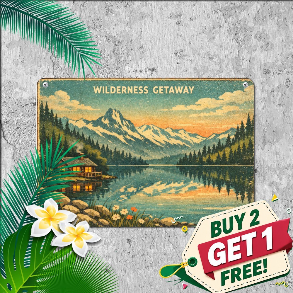 Snow Capped Mountain Peaks Sign Rustic Alpine Forest Cabin Metal Plaque Snow Capped Mountain Peaks Sign Rustic Alpine Forest Cabin Metal Plaque