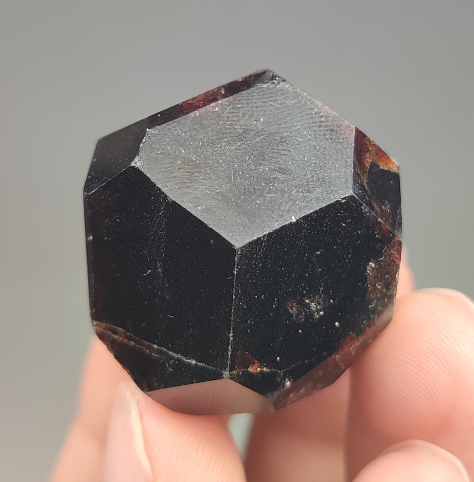 57-gm Natural Almandine-Spessartine Garnet Polished Crystal from Afghanistan. 57-gm Natural Almandine-Spessartine Garnet Polished Crystal from Afghanistan.
