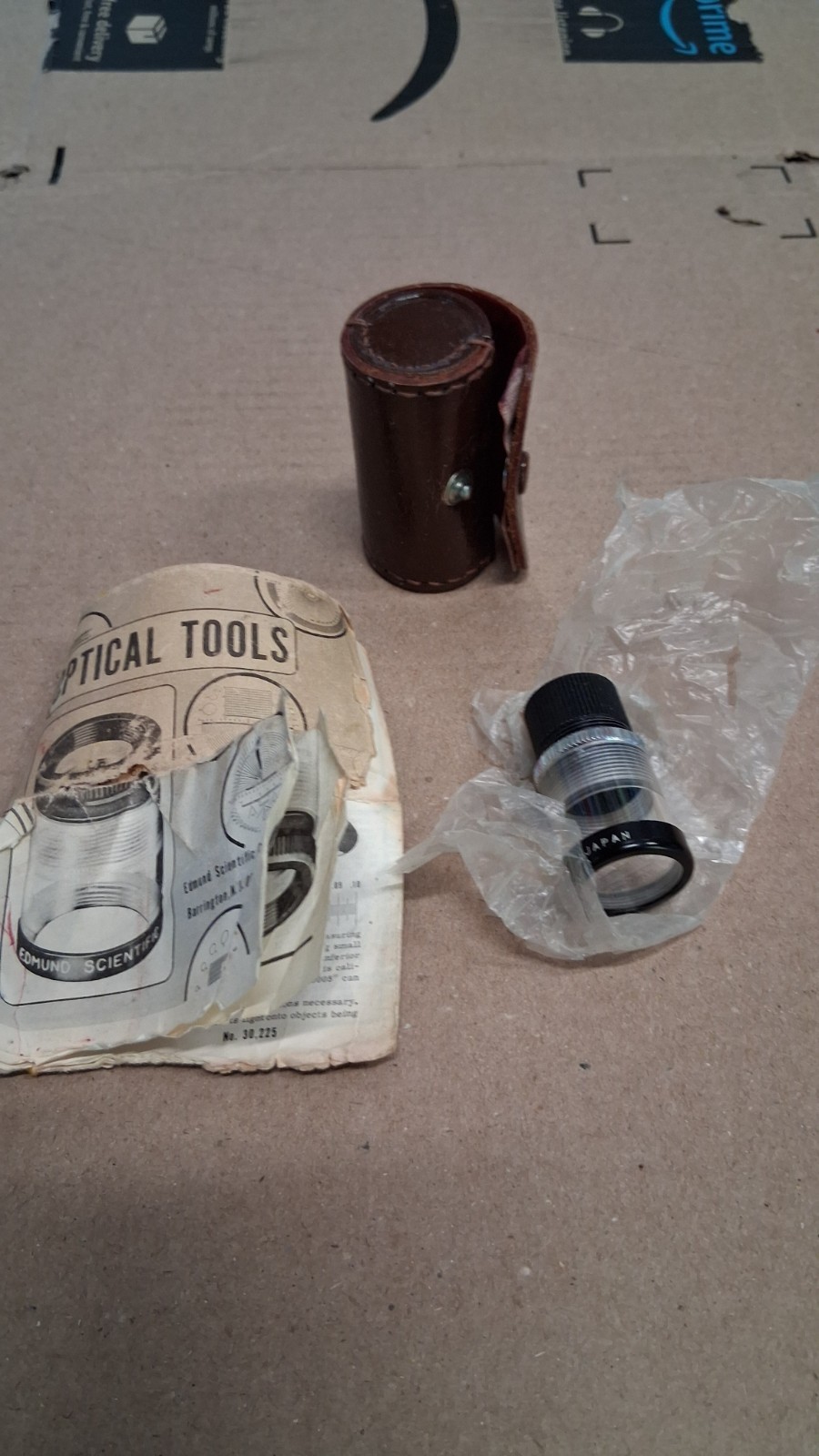 Vintage Edmund Scientific Pocket Comparator Measuring Microscope Reticle Loupe Vintage Edmund Scientific Pocket Comparator Measuring Microscope Reticle Loupe
