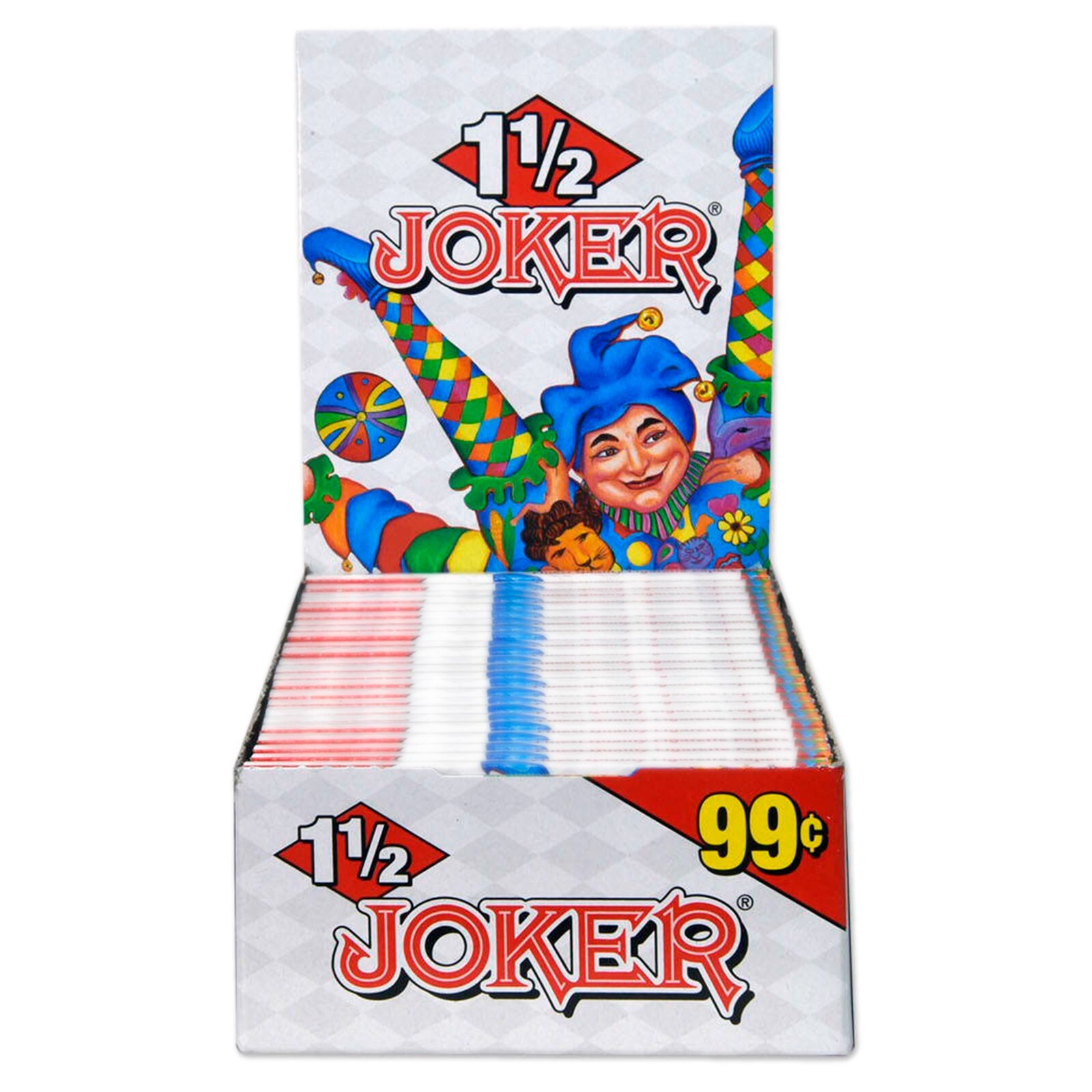Joker Rolling Paper 1 1/2 Cigarette Papers 1.5 Original Full Box of 24 Booklets Joker Rolling Paper 1 1/2 Cigarette Papers 1.5 Original Full Box of 24 Booklets