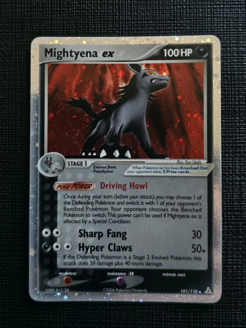 Pokemon EX HOLON PHANTOMS - #101/110 Mightyena - Ultra Rare Holo - ENG - 