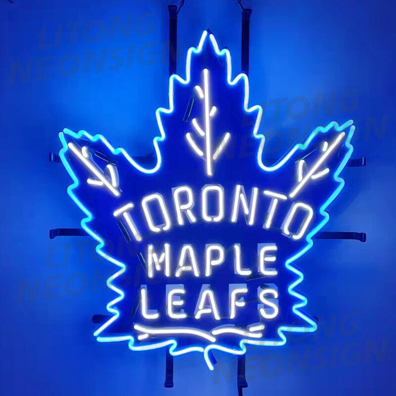 24" New Toronto Maple Leafs Neon Light Sign Lamp With HD Printing Wall Decor 24" New Toronto Maple Leafs Neon Light Sign Lamp With HD Printing Wall Decor