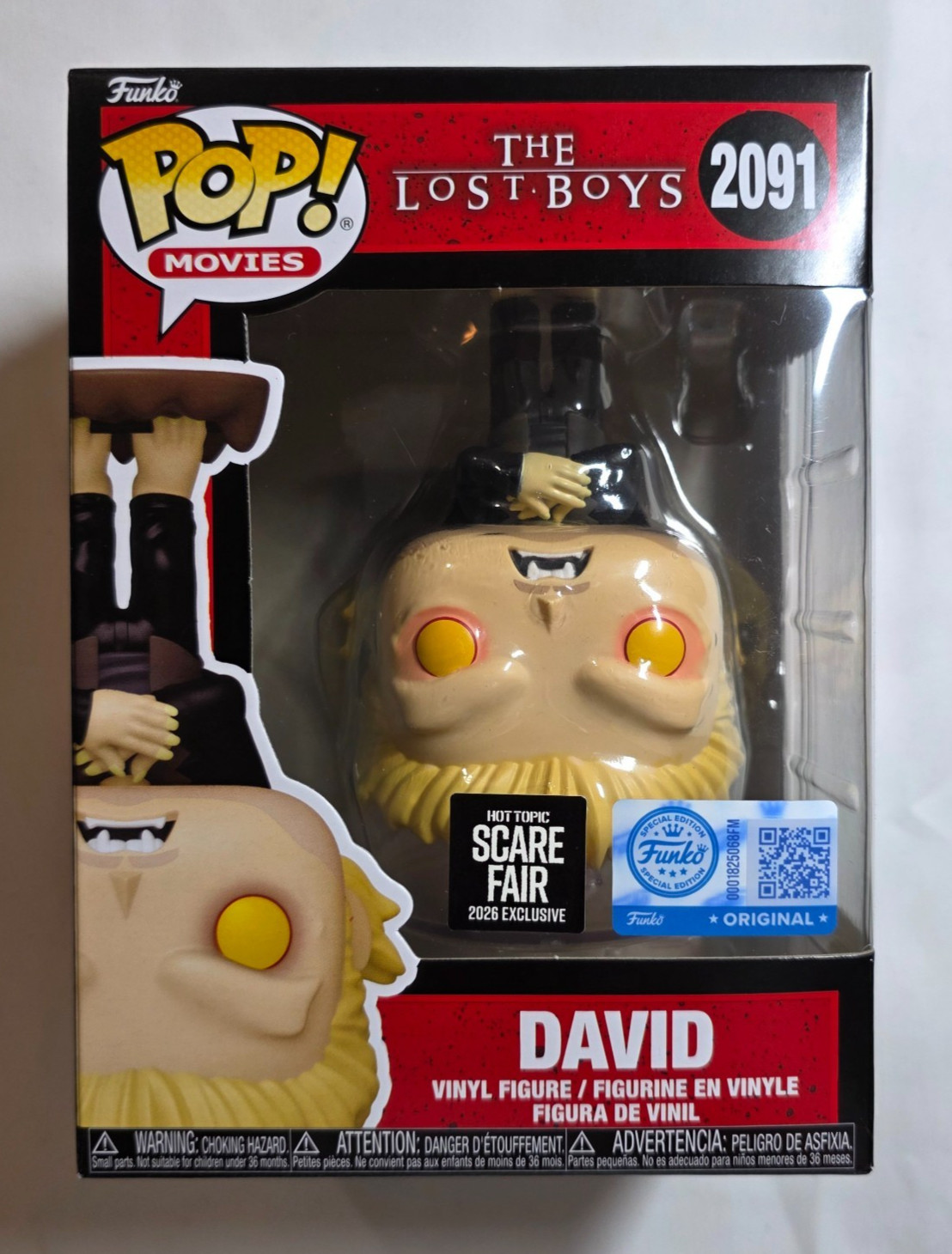 Funko Pop The Lost Boys: David #2091 Hot Topic 2026 Scare Fair Exclusive W/prot Funko Pop The Lost Boys: David #2091 Hot Topic 2026 Scare Fair Exclusive W/prot