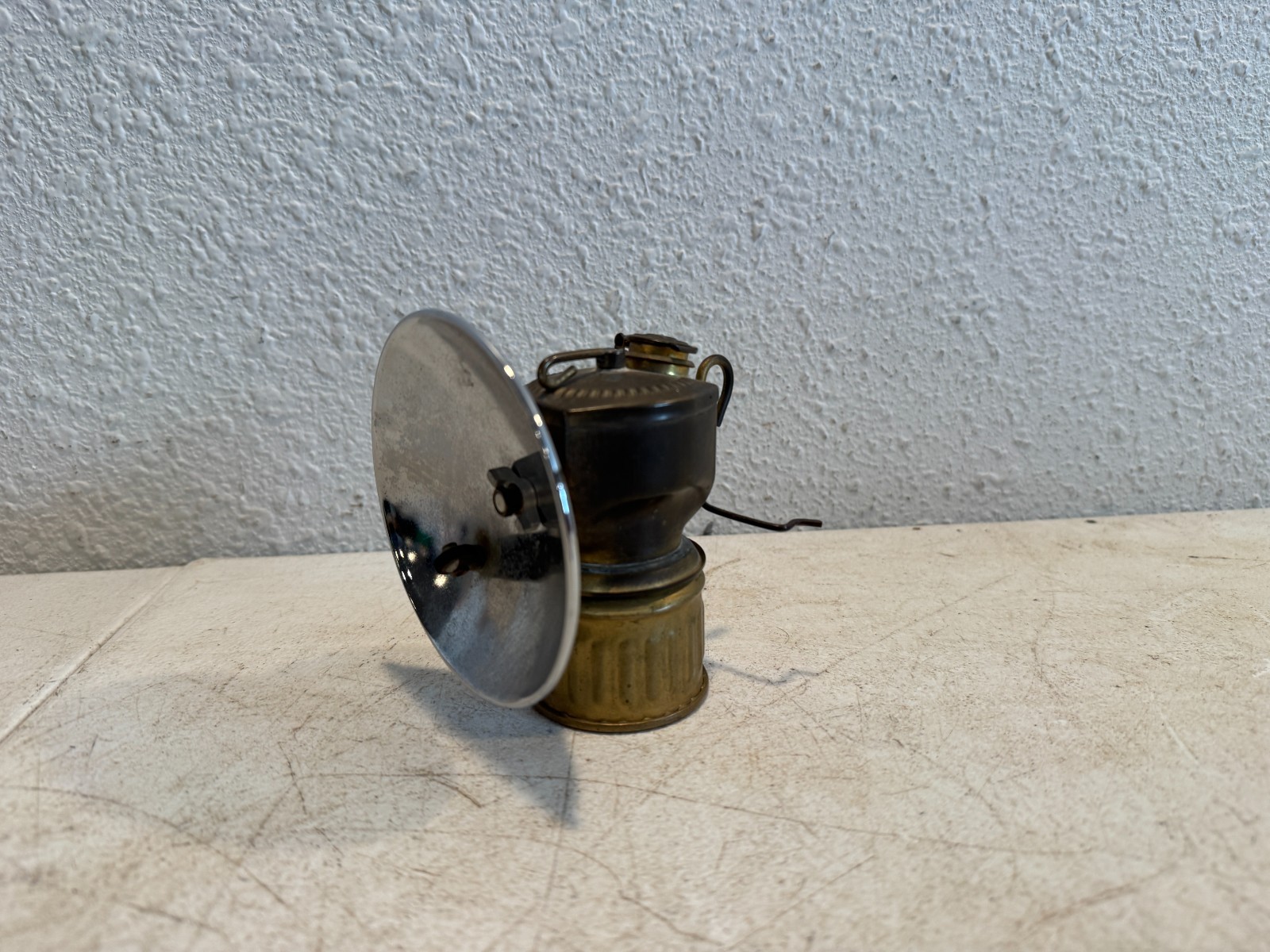 Vintage Brass Carbide Miners Headlamp Light Auto Lite Made In USA Mining Lamp Vintage Brass Carbide Miners Headlamp Light Auto Lite Made In USA Mining Lamp