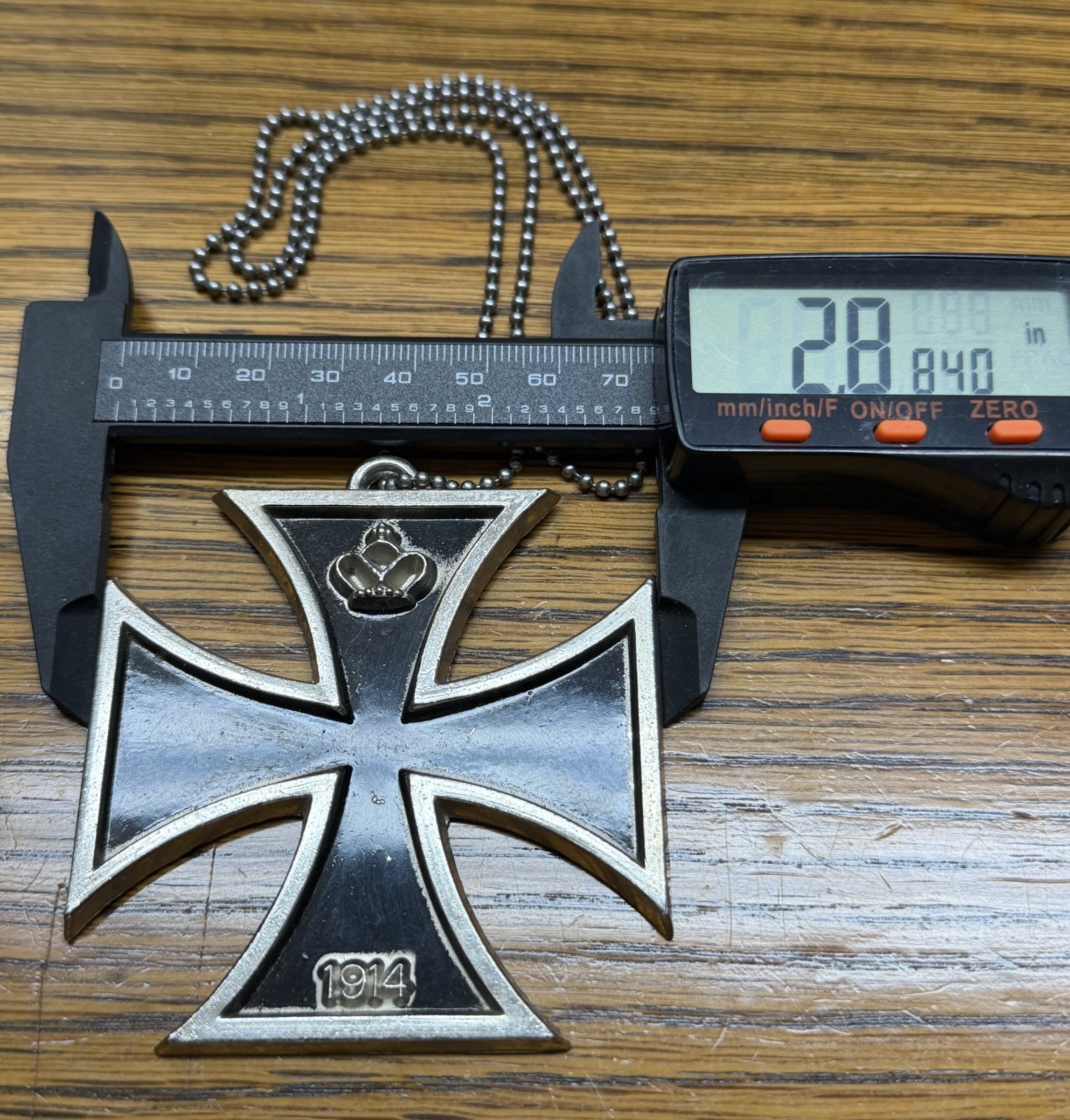 Vintage 1960’s 1914 Surfer Maltese Cross Necklace Biker Iron Cross Japan Vintage 1960’s 1914 Surfer Maltese Cross Necklace Biker Iron Cross Japan