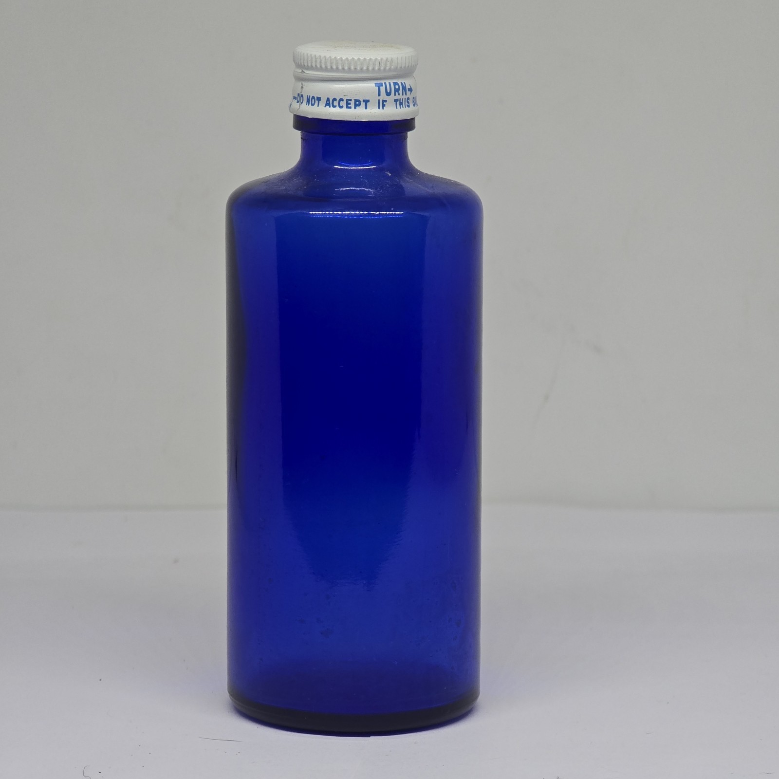 Vintage Cobalt Blue Glass Apothecary Medicine Bottle M in Circle and 4 Vintage Cobalt Blue Glass Apothecary Medicine Bottle M in Circle and 4