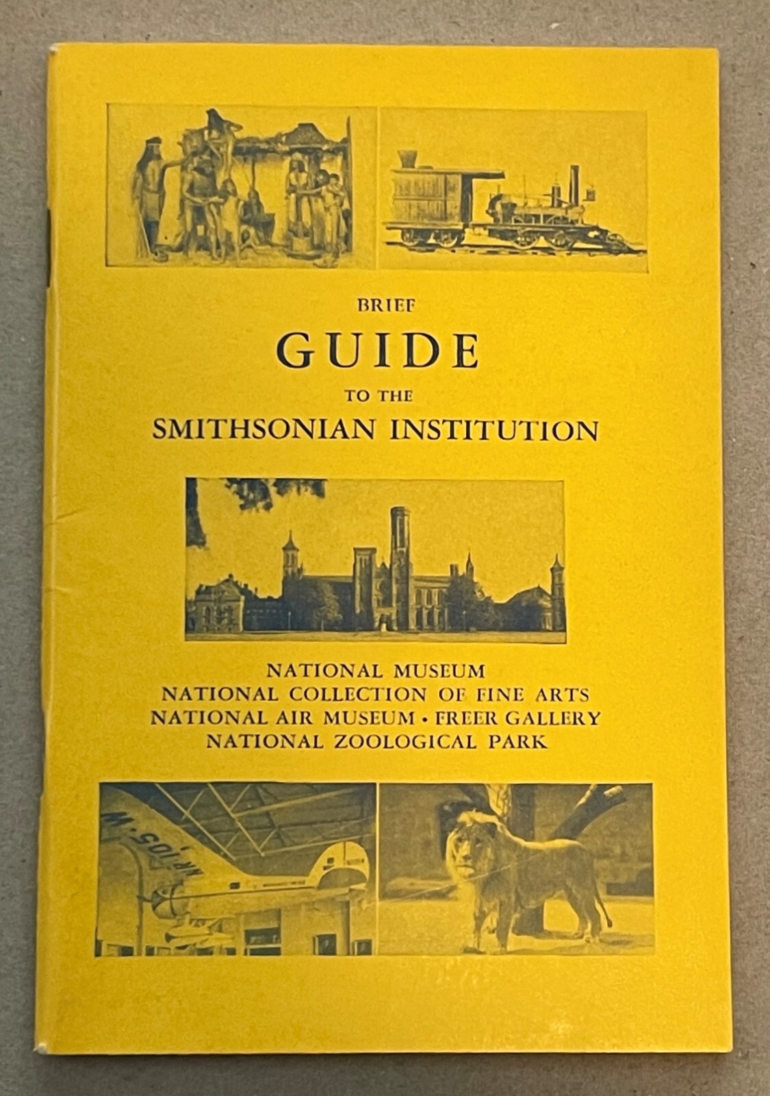 VNTG Ephemera 1958 Guide SMITHSONIAN INSTITUTION Washington DC 4X6-82 Page Book VNTG Ephemera 1958 Guide SMITHSONIAN INSTITUTION Washington DC 4X6-82 Page Book