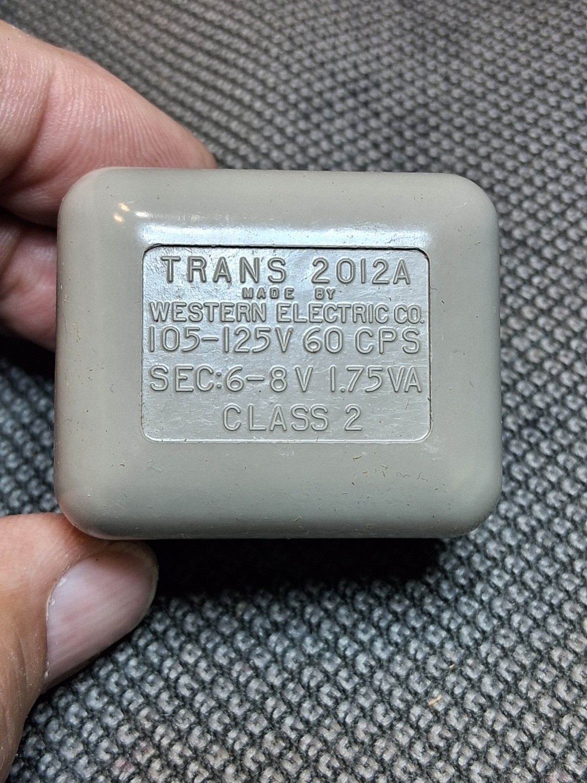 Original (NOS) 2012A Western Electric Princess Phone LIGHT TRANSFORMER - Tested Original (NOS) 2012A Western Electric Princess Phone LIGHT TRANSFORMER - Tested