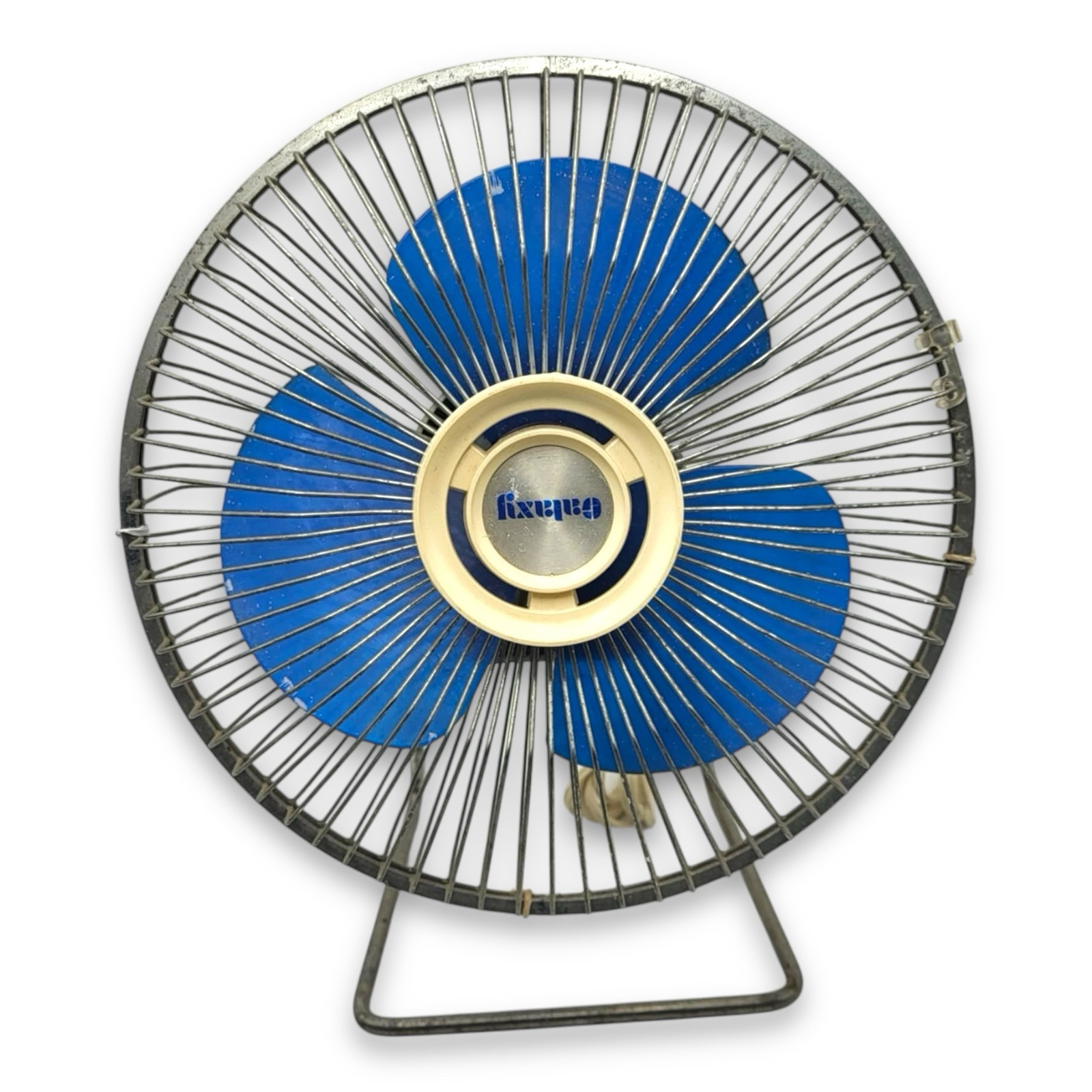 Vintage Galaxy 9" Personal Electric Fan Blue Acrylic Blade Translucent Blade Vintage Galaxy 9" Personal Electric Fan Blue Acrylic Blade Translucent Blade