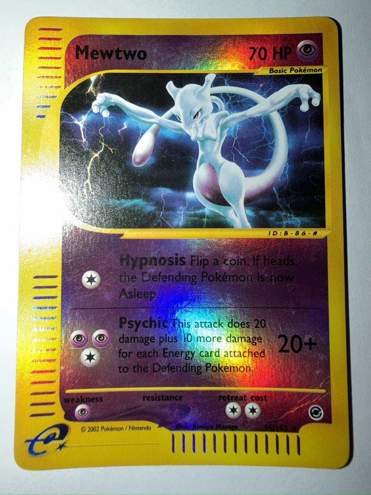 POKEMON TCG Mewtwo Expedition Reverse Holo Rare 56/165 ENG 2002 POKEMON TCG Mewtwo Expedition Reverse Holo Rare 56/165 ENG 2002