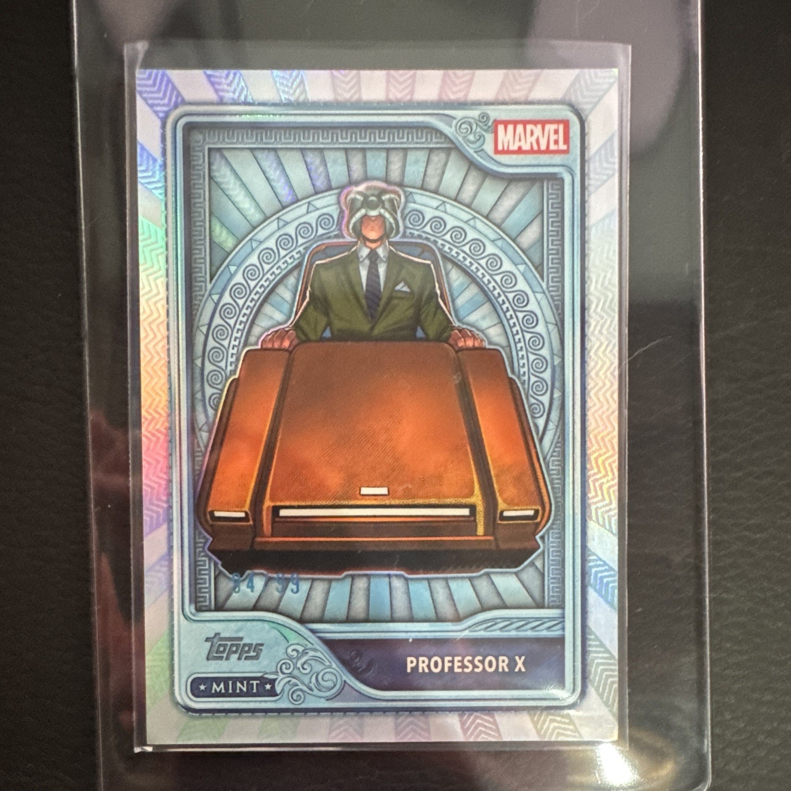Topps Mint Marvel 2026 - Professor X Platinum #124 Blue Parallel #94/99 Topps Mint Marvel 2026 - Professor X Platinum #124 Blue Parallel #94/99