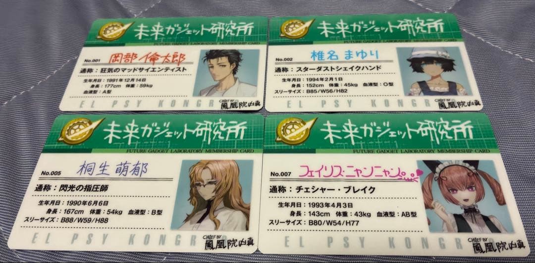 Steins;Gate Final Mission Labmen Card B Prize Reboot