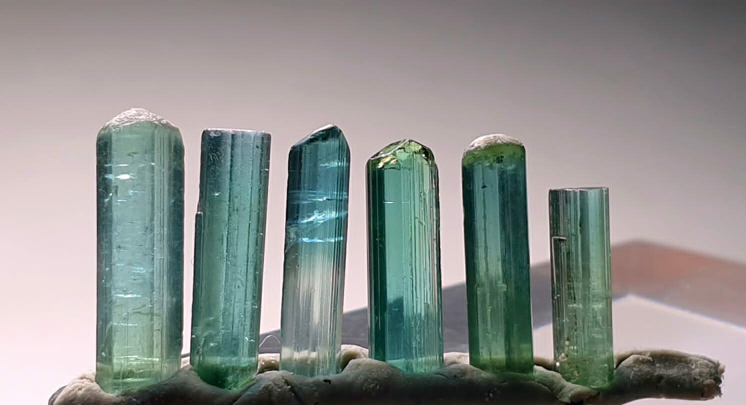 Wow Beautiful Color Terminated Tourmaline Crystal's From Afghanistan 