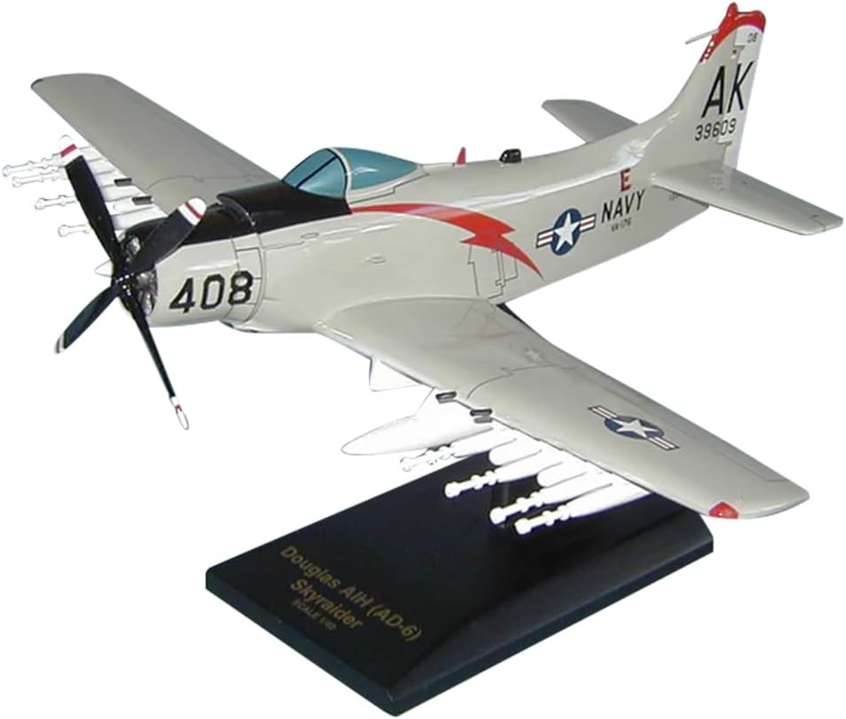 USN Douglas A1-H AD-6 Skyraider VA-176 CVW-13 Desk Top Model 1/40 SC Airplane USN Douglas A1-H AD-6 Skyraider VA-176 CVW-13 Desk Top Model 1/40 SC Airplane