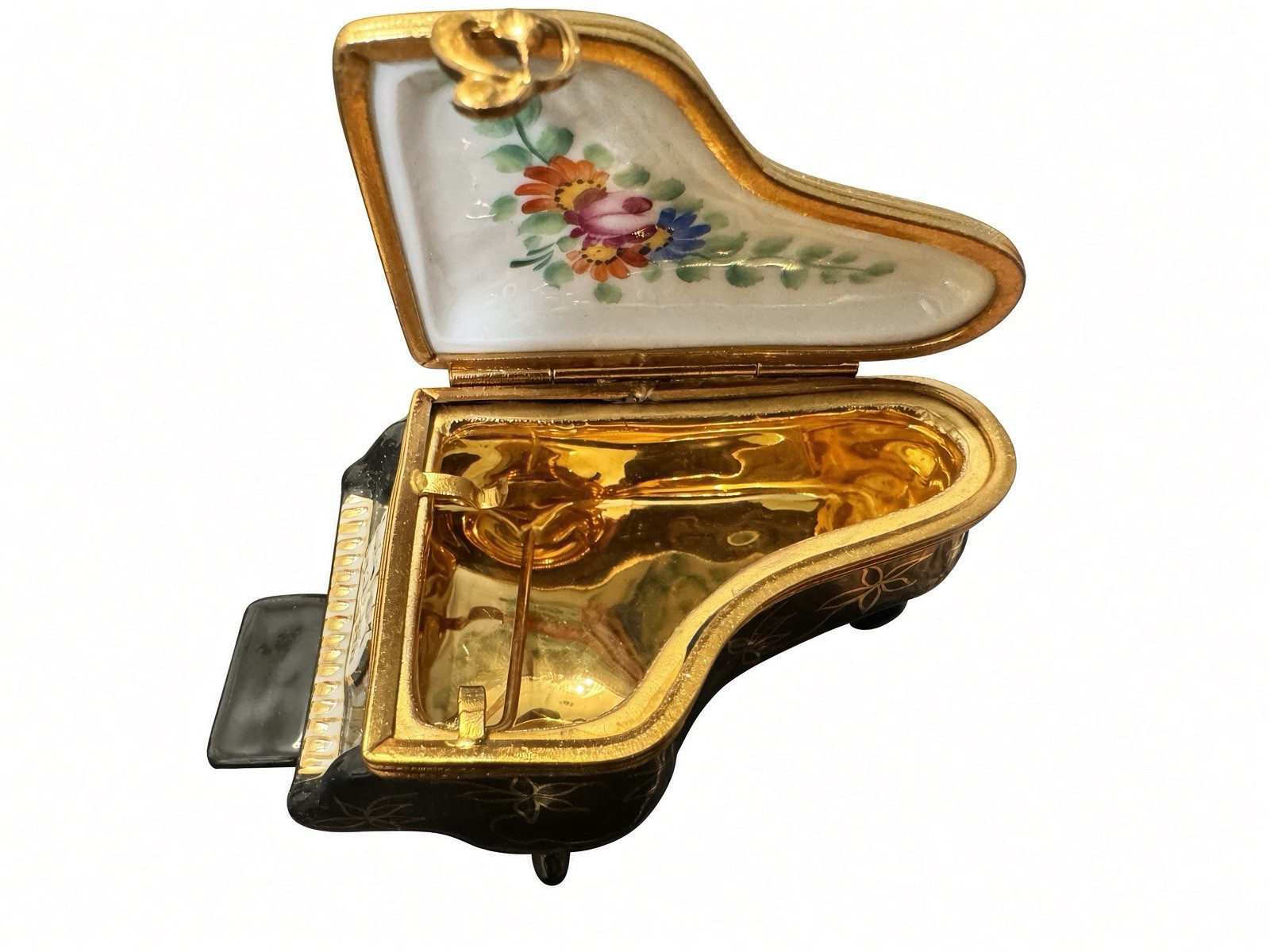 *NWOB* Limoges EXIMIOUS Peint Main Baby Grand Piano Trinket W/ Bench (56 of 750) *NWOB* Limoges EXIMIOUS Peint Main Baby Grand Piano Trinket W/ Bench (56 of 750)