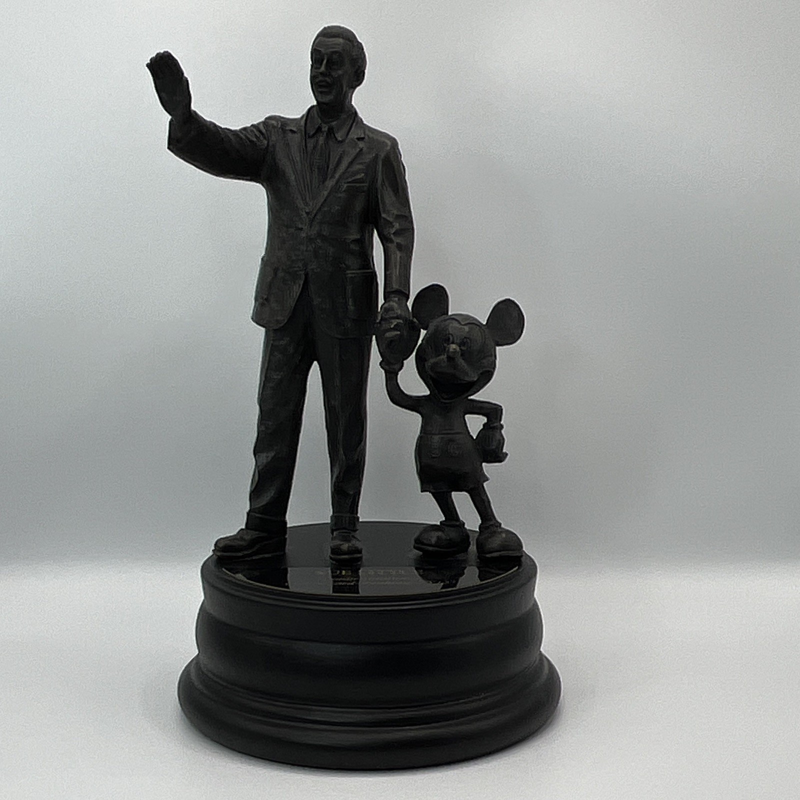 RARE Disney Partners Walt & Mickey Statue Bronze Replica Figurine Disneyland RARE Disney Partners Walt & Mickey Statue Bronze Replica Figurine Disneyland