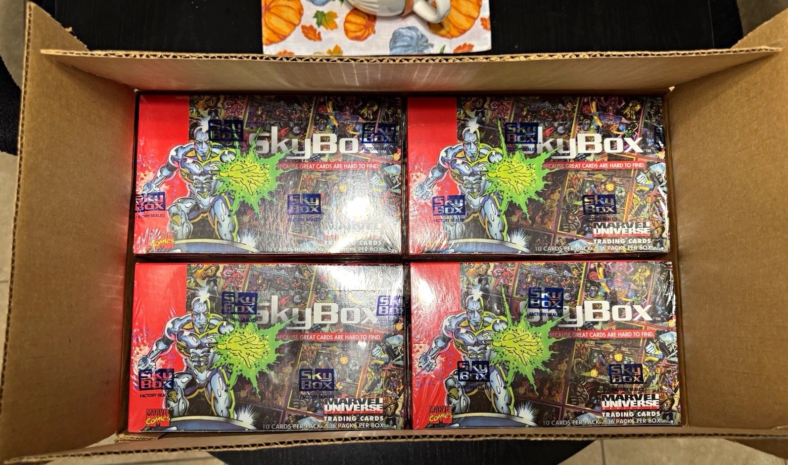 (1) Sealed Box of 1993 Skybox Marvel Universe Series 4 Factory From A Fresh Case (1) Sealed Box of 1993 Skybox Marvel Universe Series 4 Factory From A Fresh Case