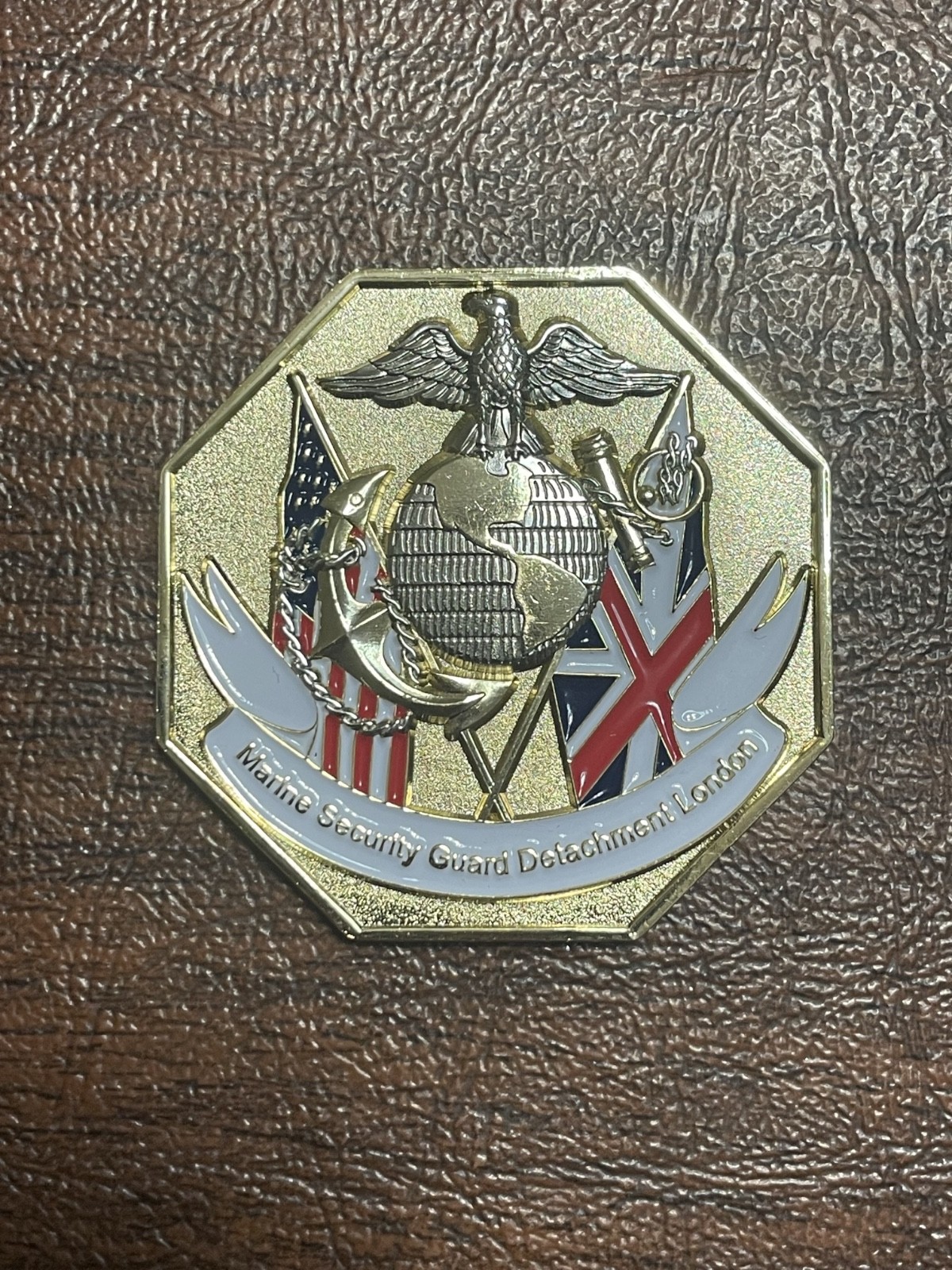 MSG - Marine Security Guard Detachment - London, U.K. - Challenge Coin