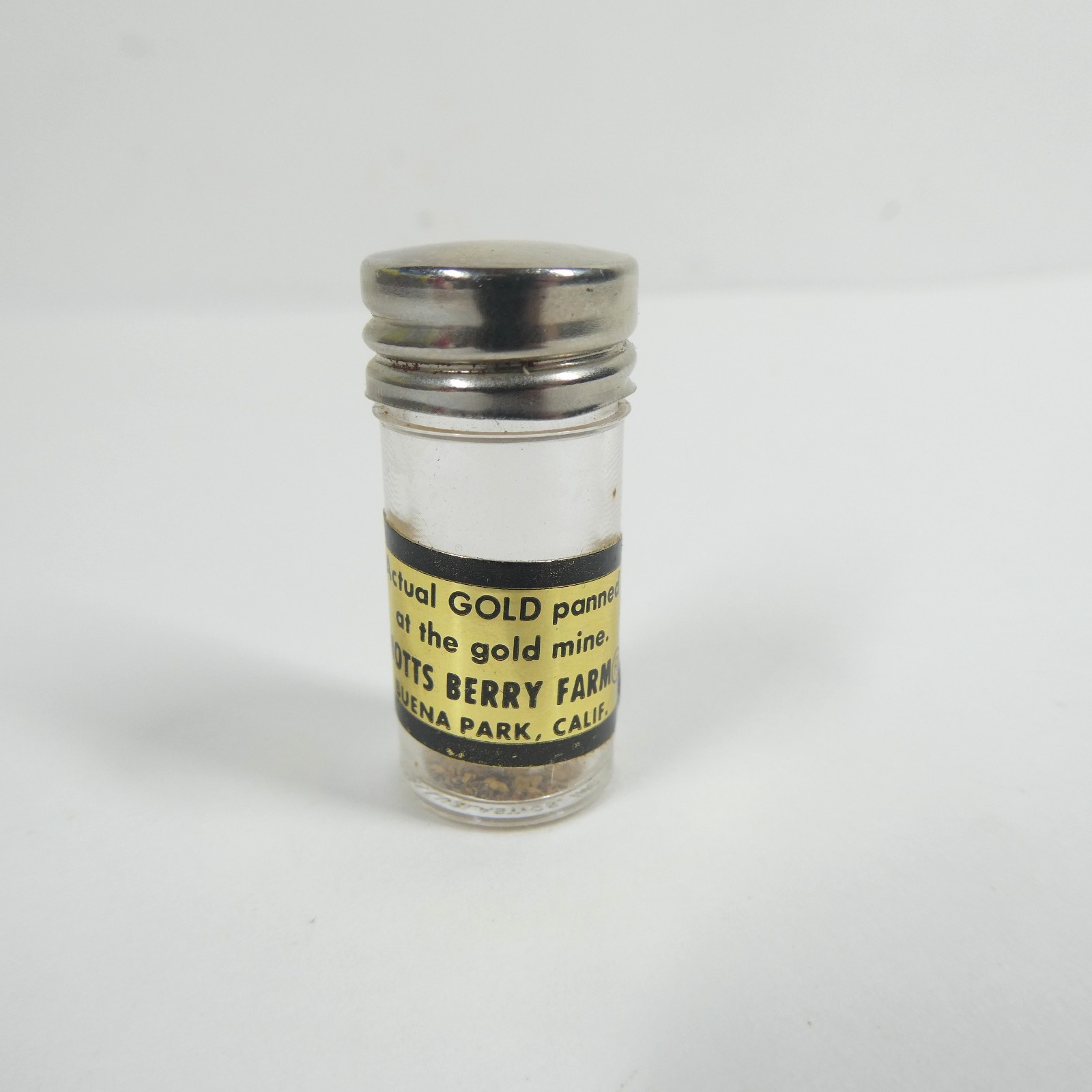 Real Gold Dust Panned At Knott’s Berry Farm Vintage Souvenir Vial Real Gold Dust Panned At Knott’s Berry Farm Vintage Souvenir Vial