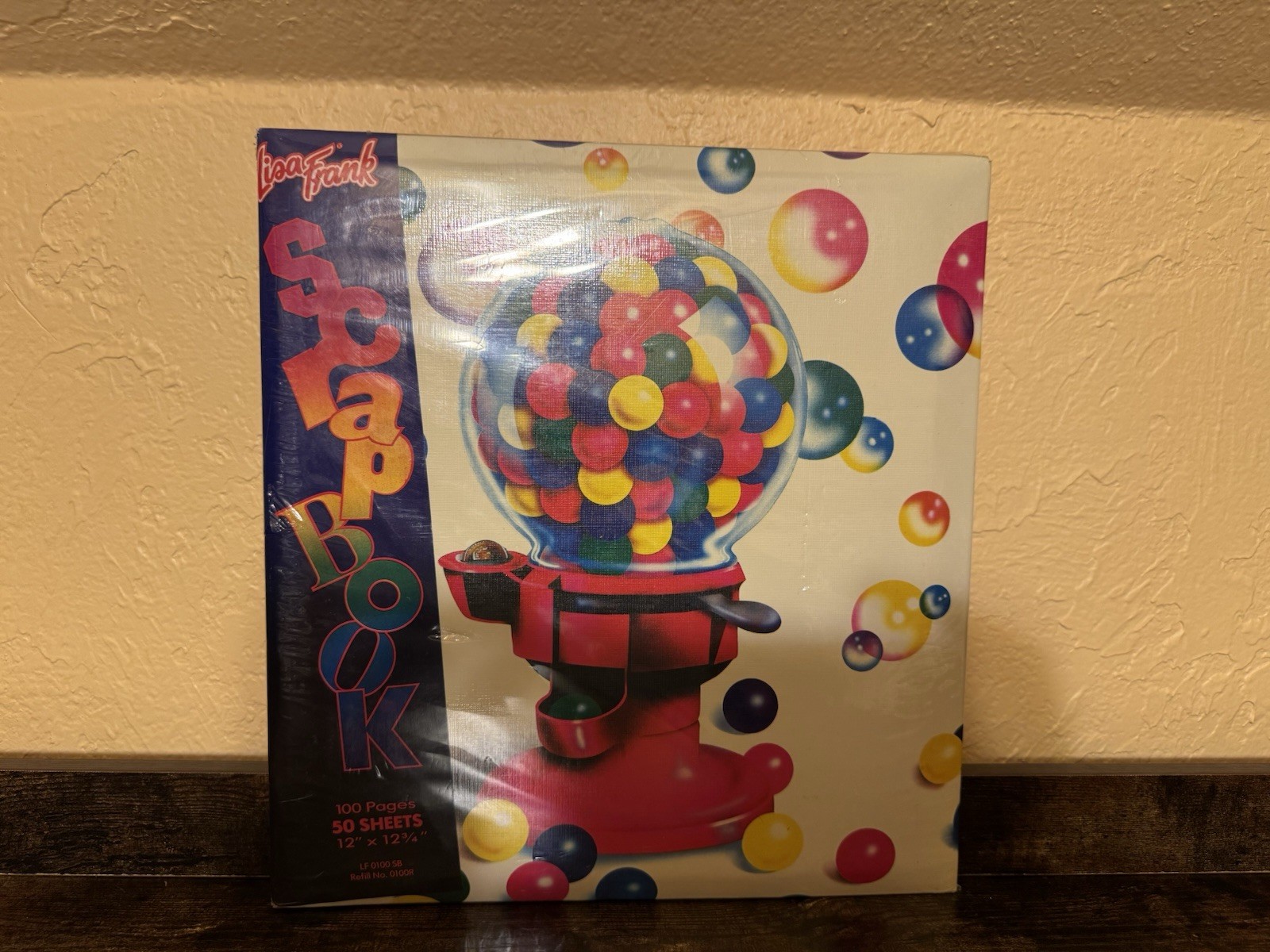 Vintage 1988 Lisa Frank Gumball Machine Scrapbook 12x12.75 100 Pages SEALED NOS